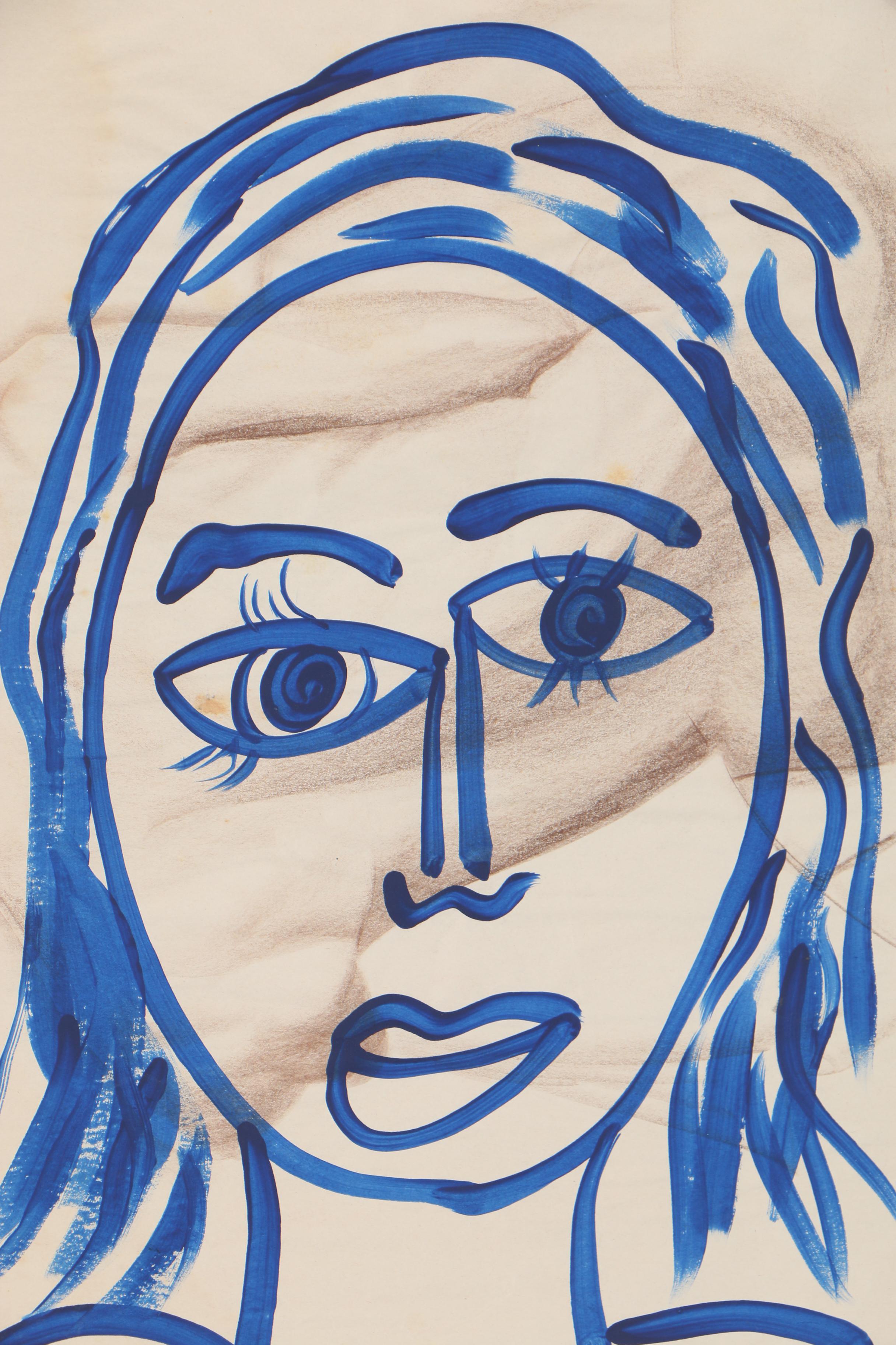 Mixed Media Painting Attributed to Peter Robert Keil