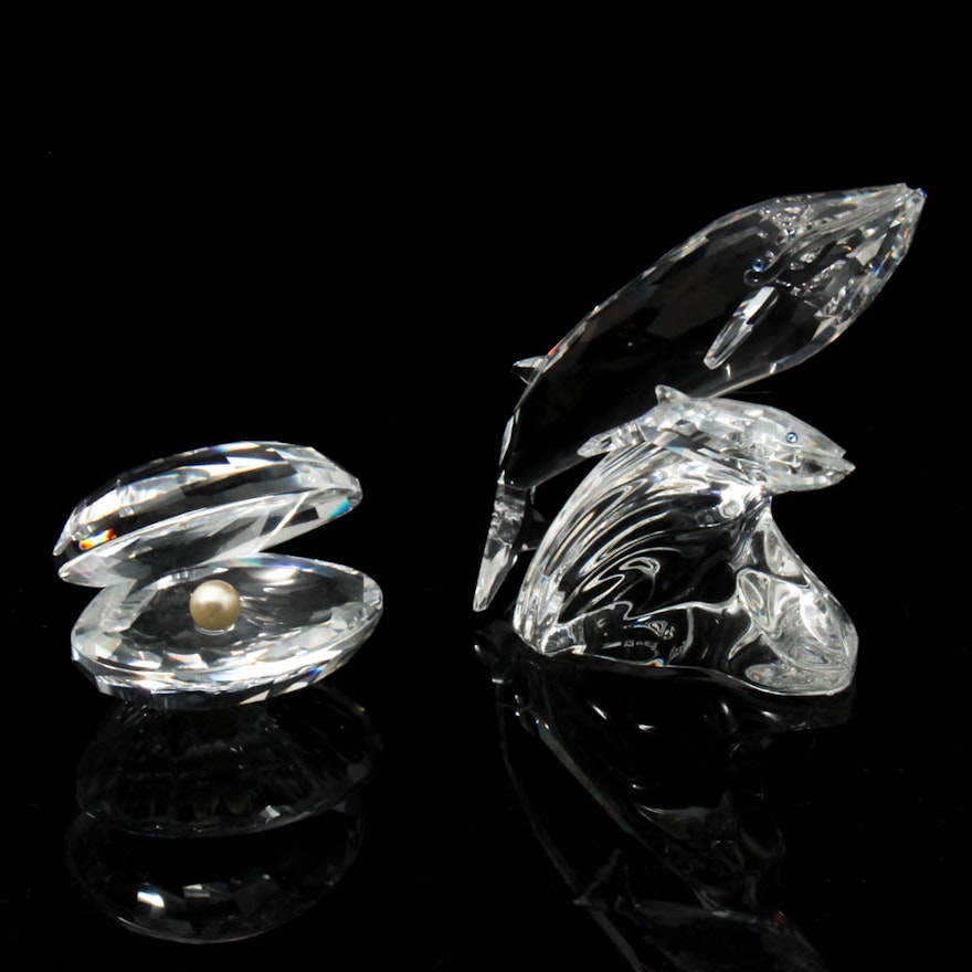 Swarovski Crystal Marine Animal Figurines