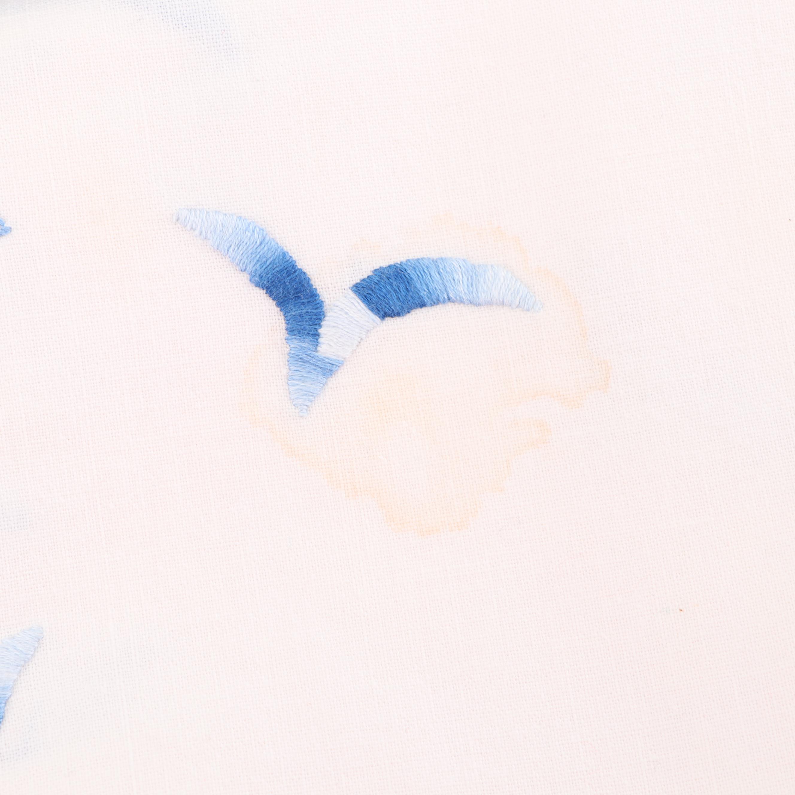 Sailboat Motif Tumbers and Ice Bucket with Linens and Tray, Vintage