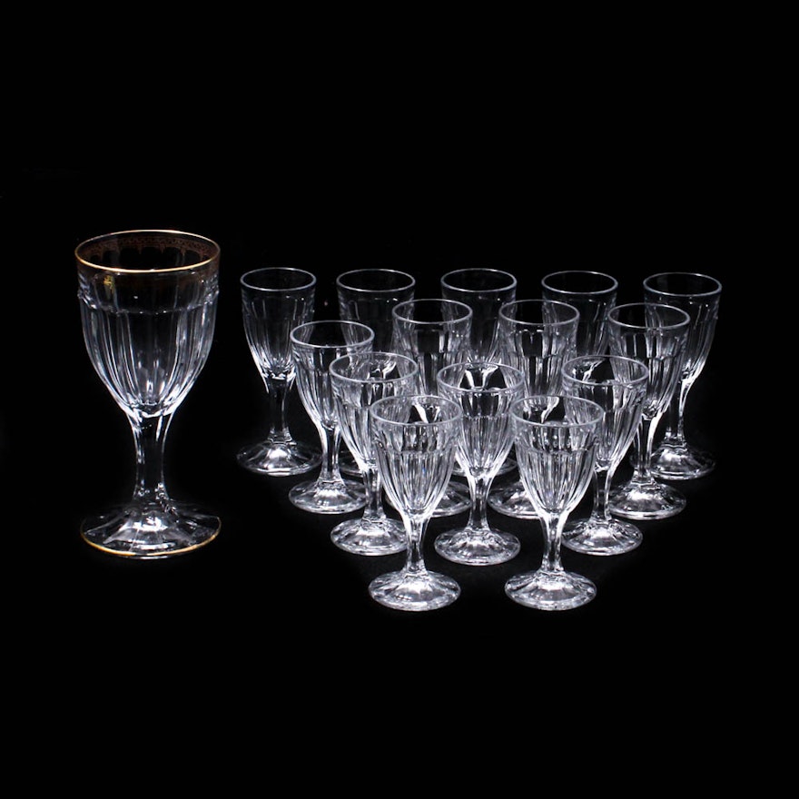 Heisey "Narrow Flute" Glass Stemware, circa 1909-35