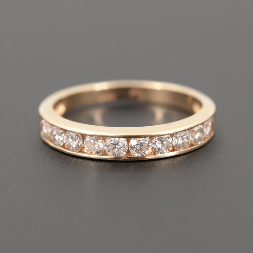 14K Yellow Gold Diamond Ring