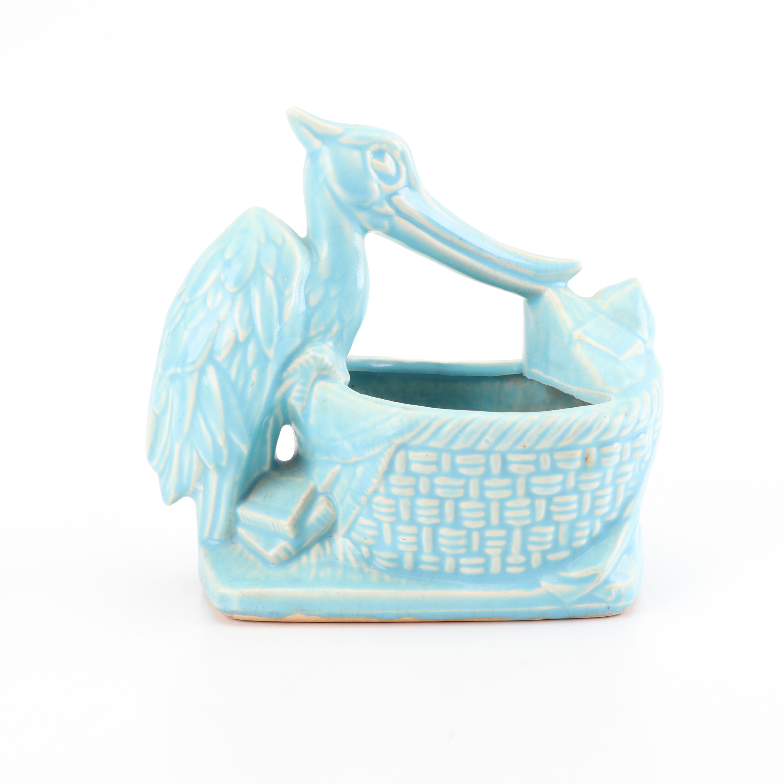 McCoy Pottery Stork Planter, Mid Century