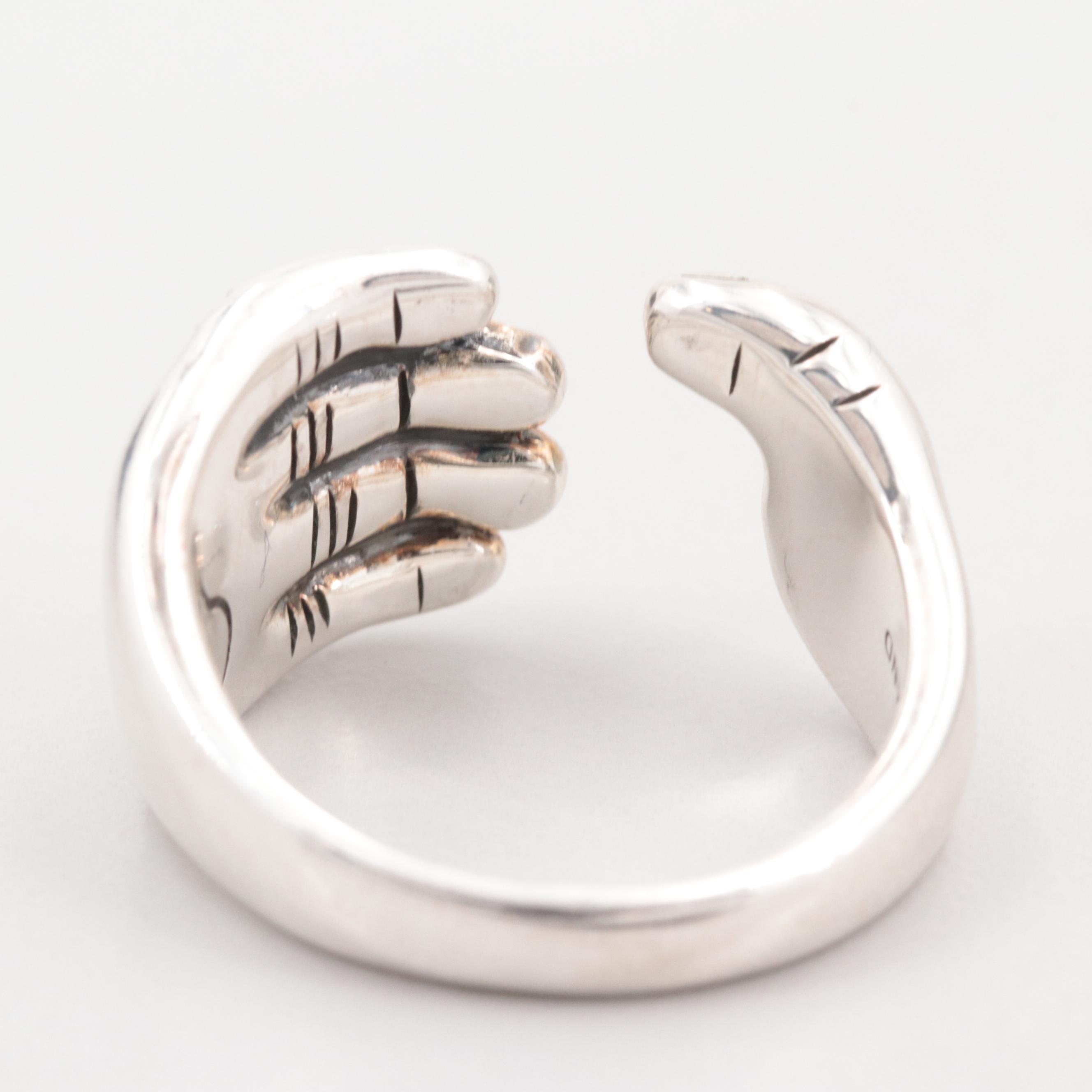 JAi by Scott Grimes Sterling Silver "I Love" Hand Ring