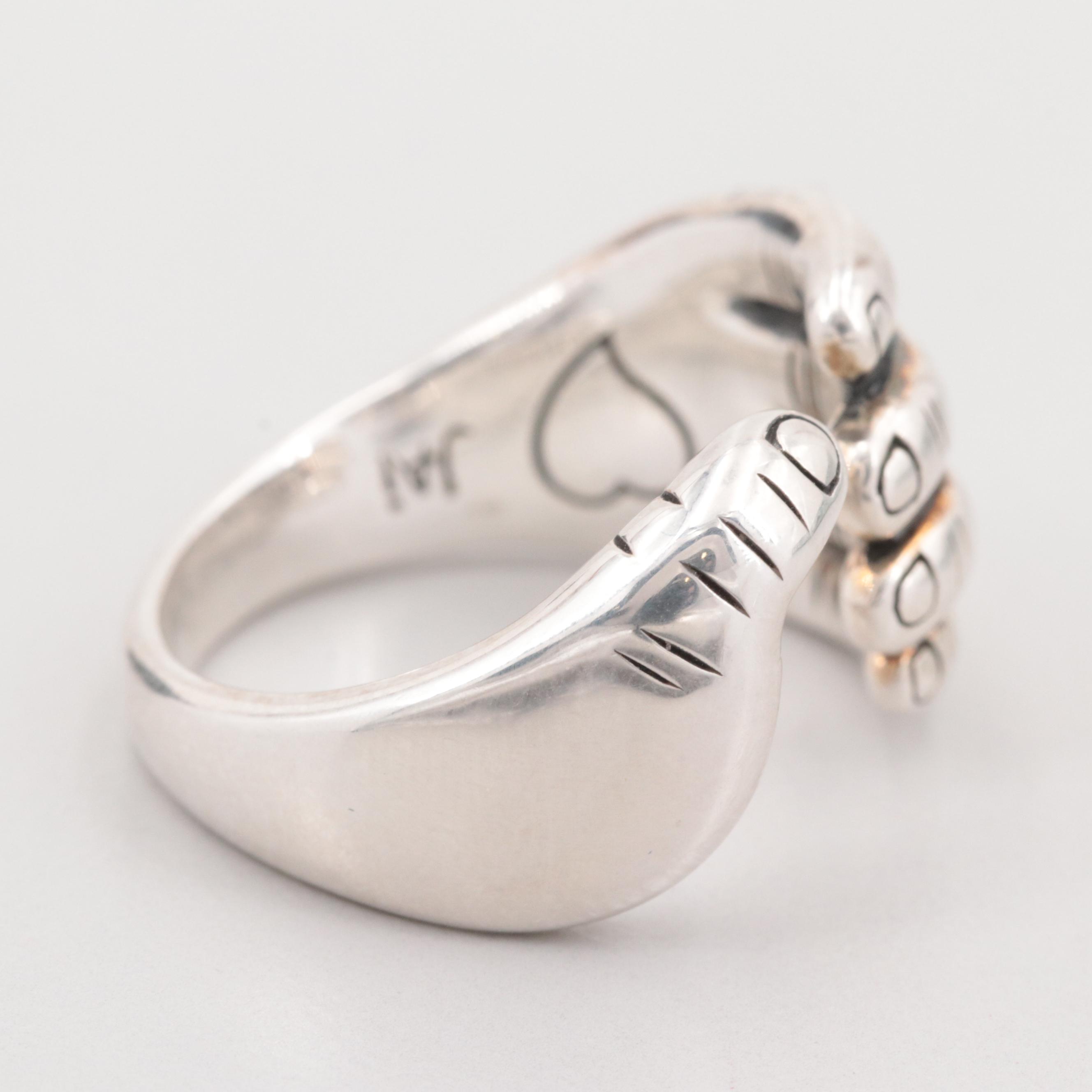 JAi by Scott Grimes Sterling Silver "I Love" Hand Ring