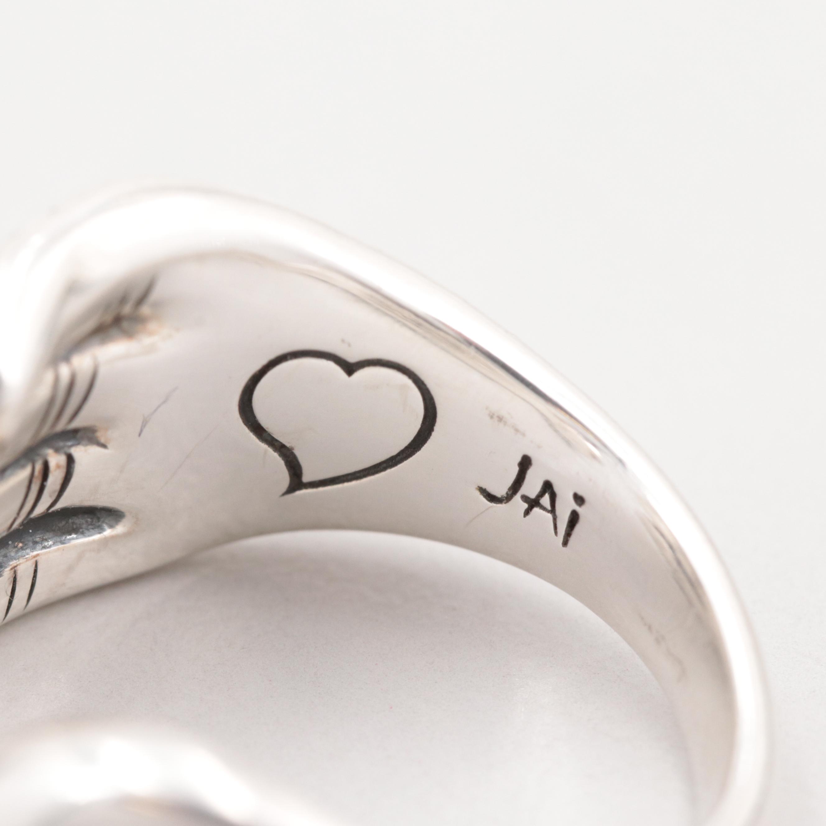 JAi by Scott Grimes Sterling Silver "I Love" Hand Ring