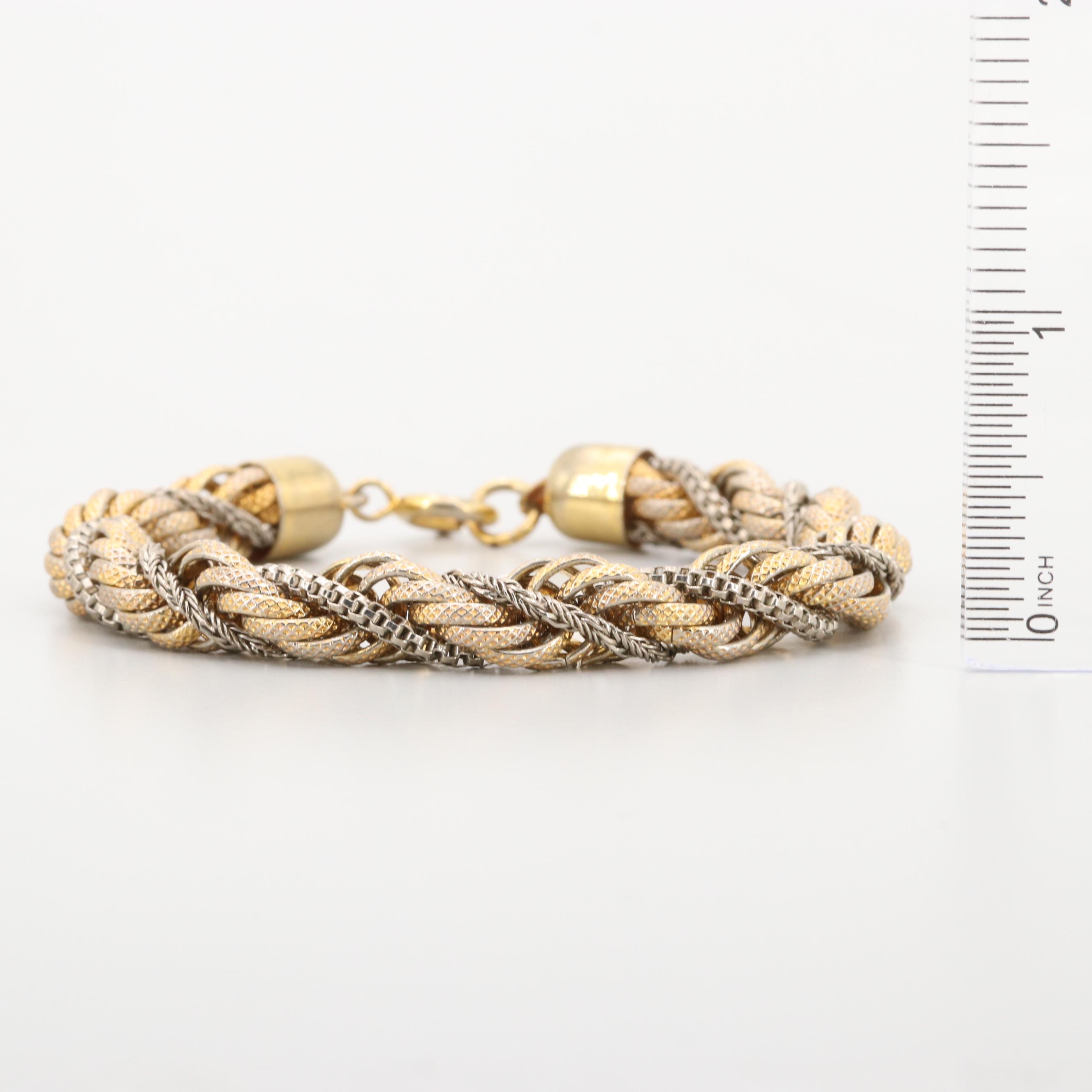 Gold and Silver Tone Bracelet