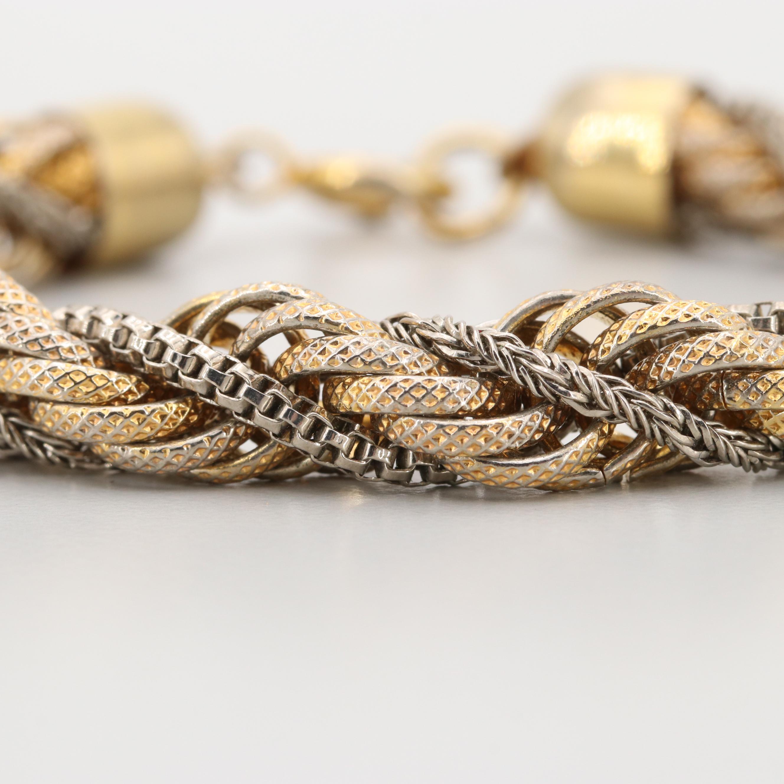 Gold and Silver Tone Bracelet