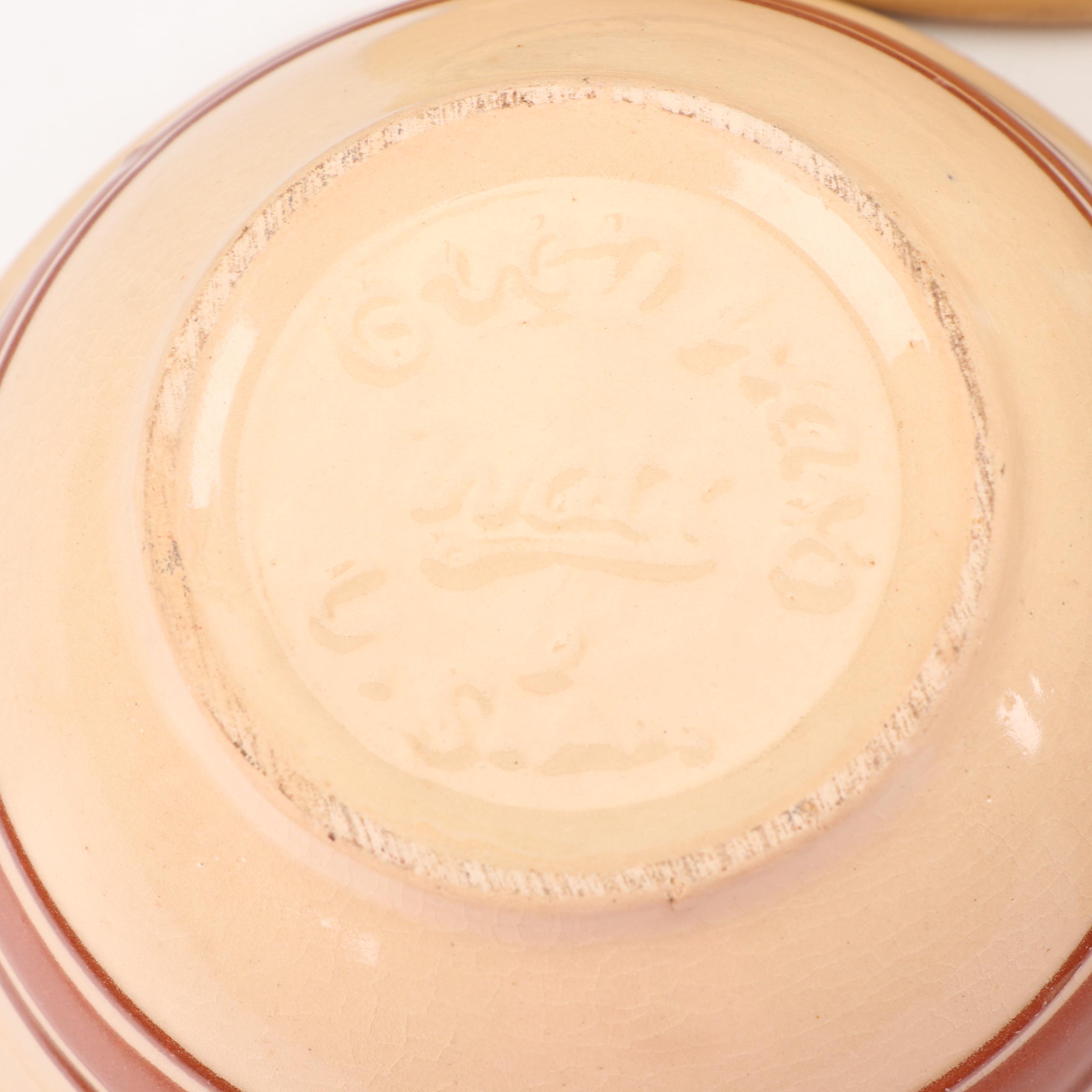 Yellow Ware Mixing Bowls, Mid-Century