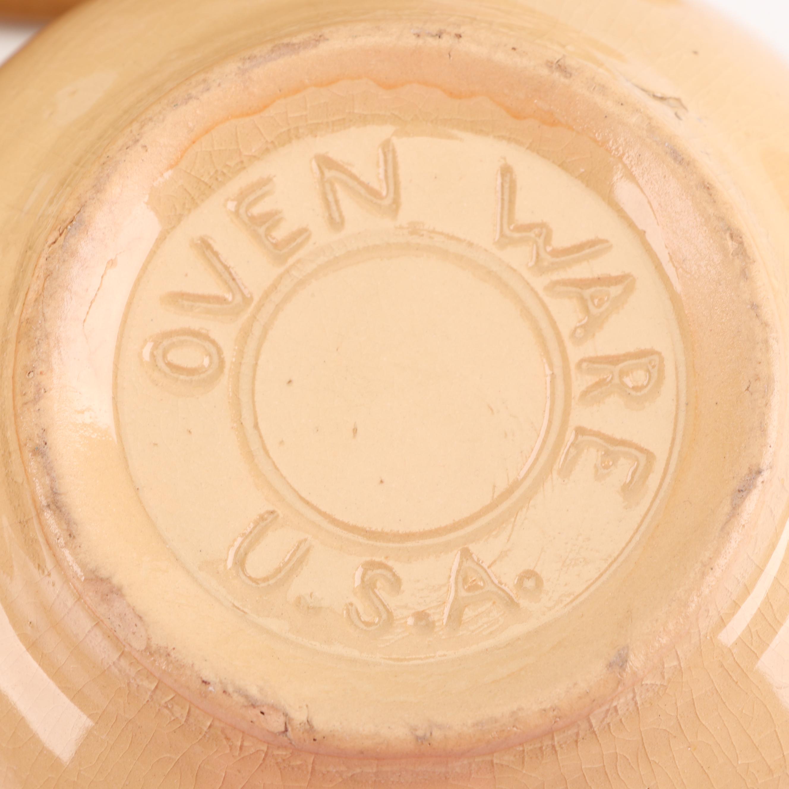 Yellow Ware Mixing Bowls, Mid-Century