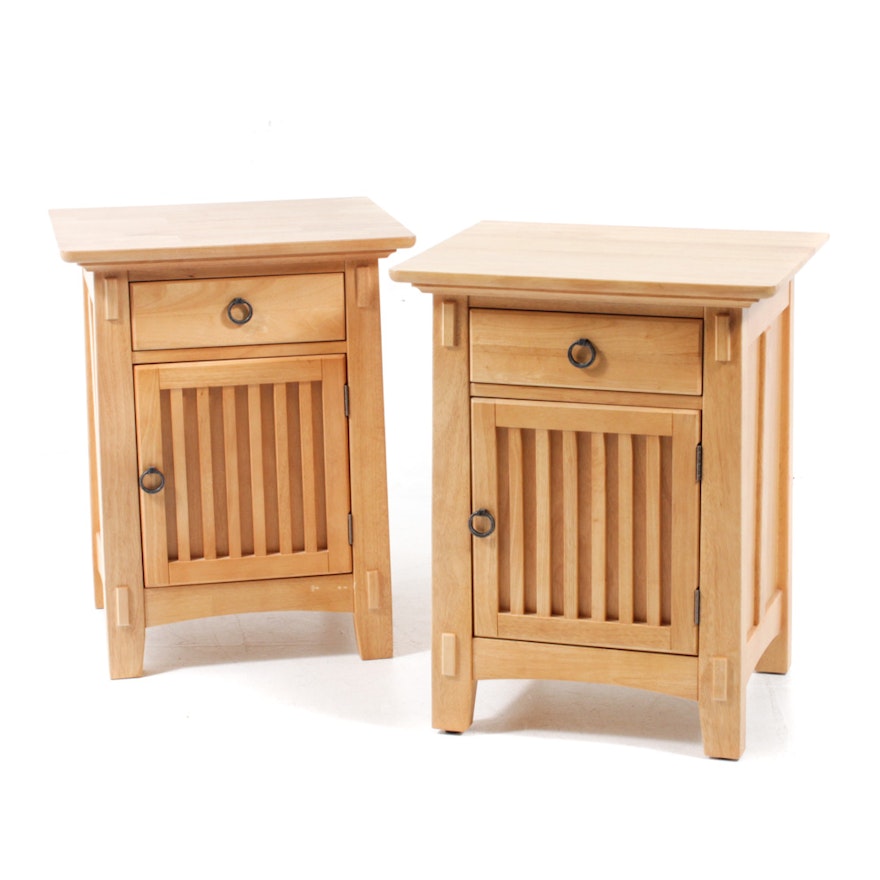 American Signature Arts and Crafts Style Nightstands