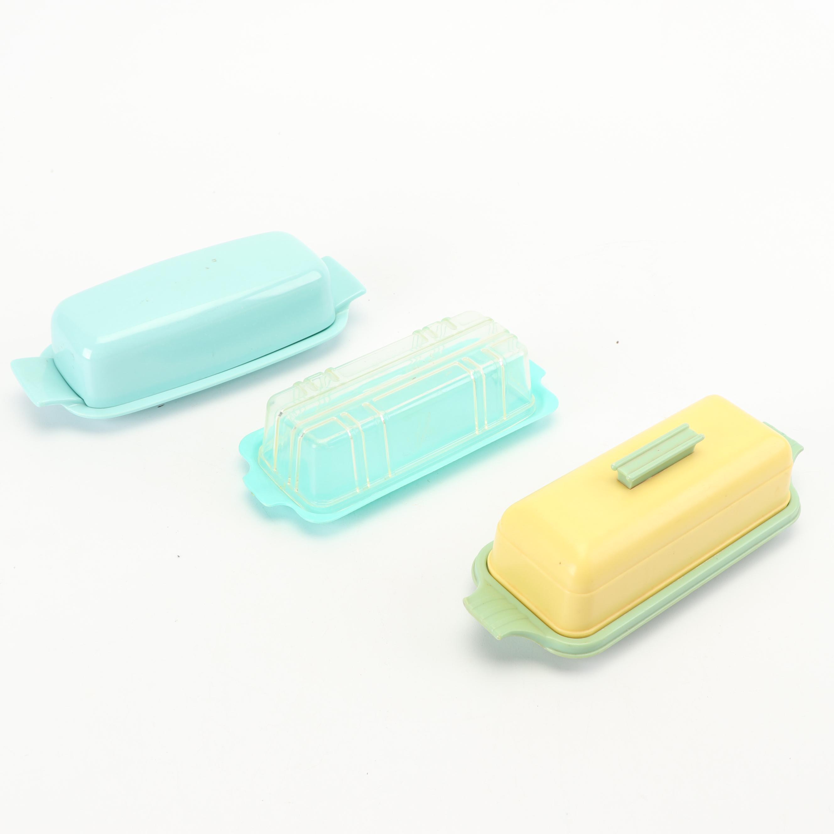 Blue Plastic Kitchen Tools and Gadgets, Mid-Century