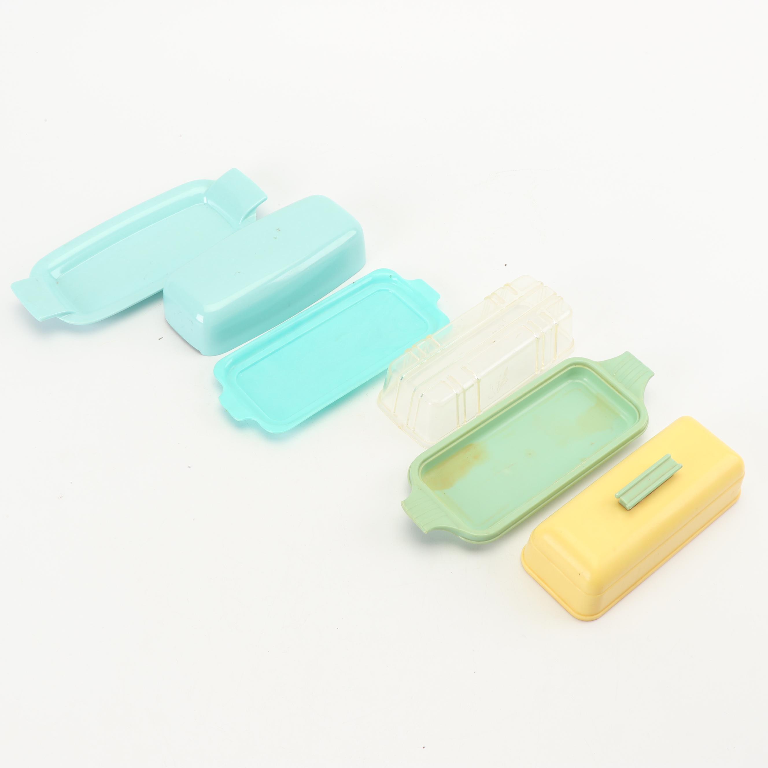 Blue Plastic Kitchen Tools and Gadgets, Mid-Century