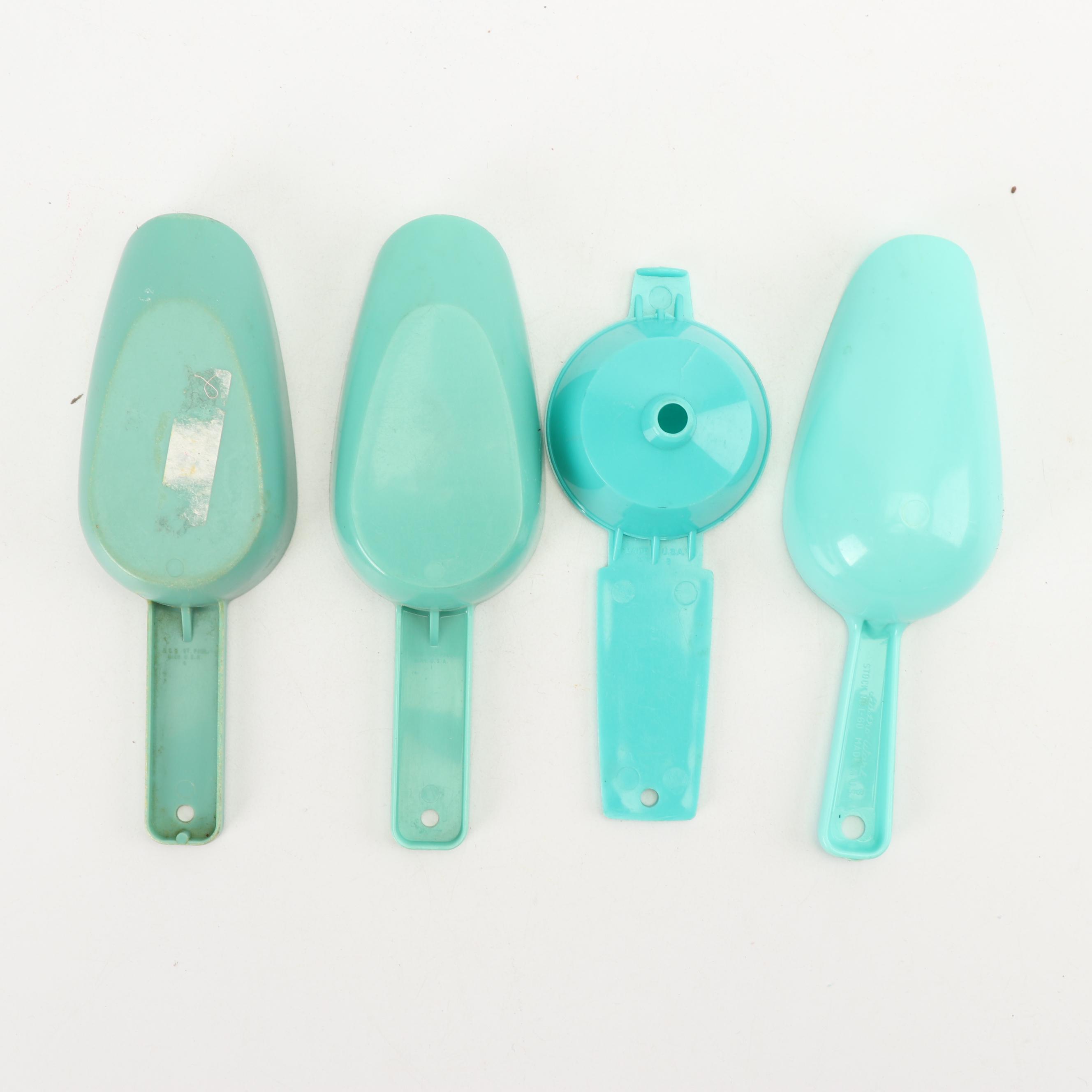Blue Plastic Kitchen Tools and Gadgets, Mid-Century