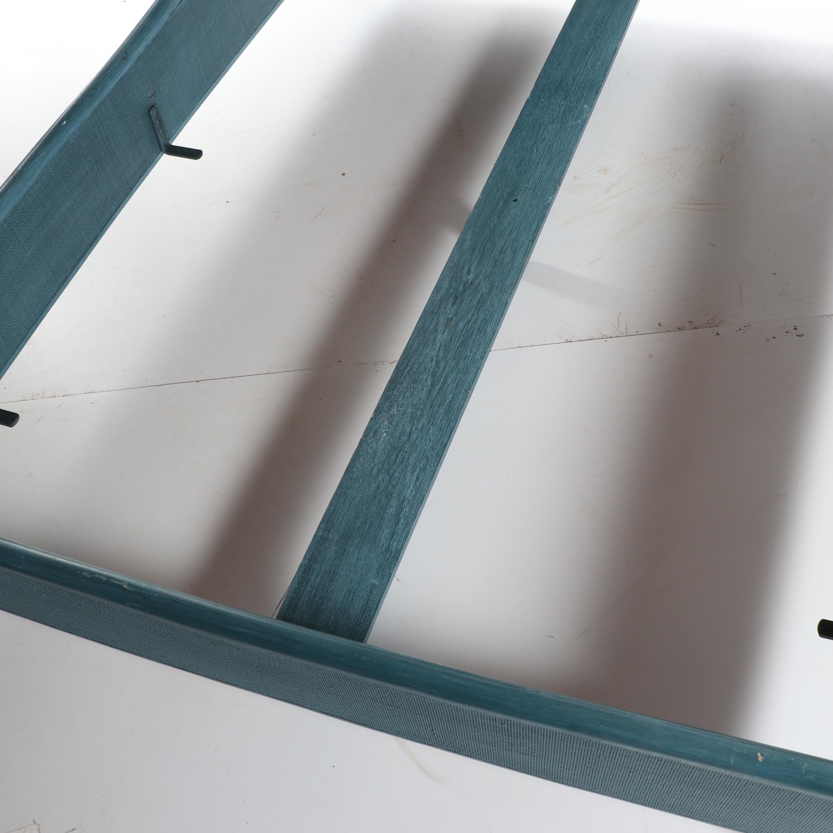 Painted Rattan and Cane Bed Frame by Barbara Barry for McGuire Furniture, 21C