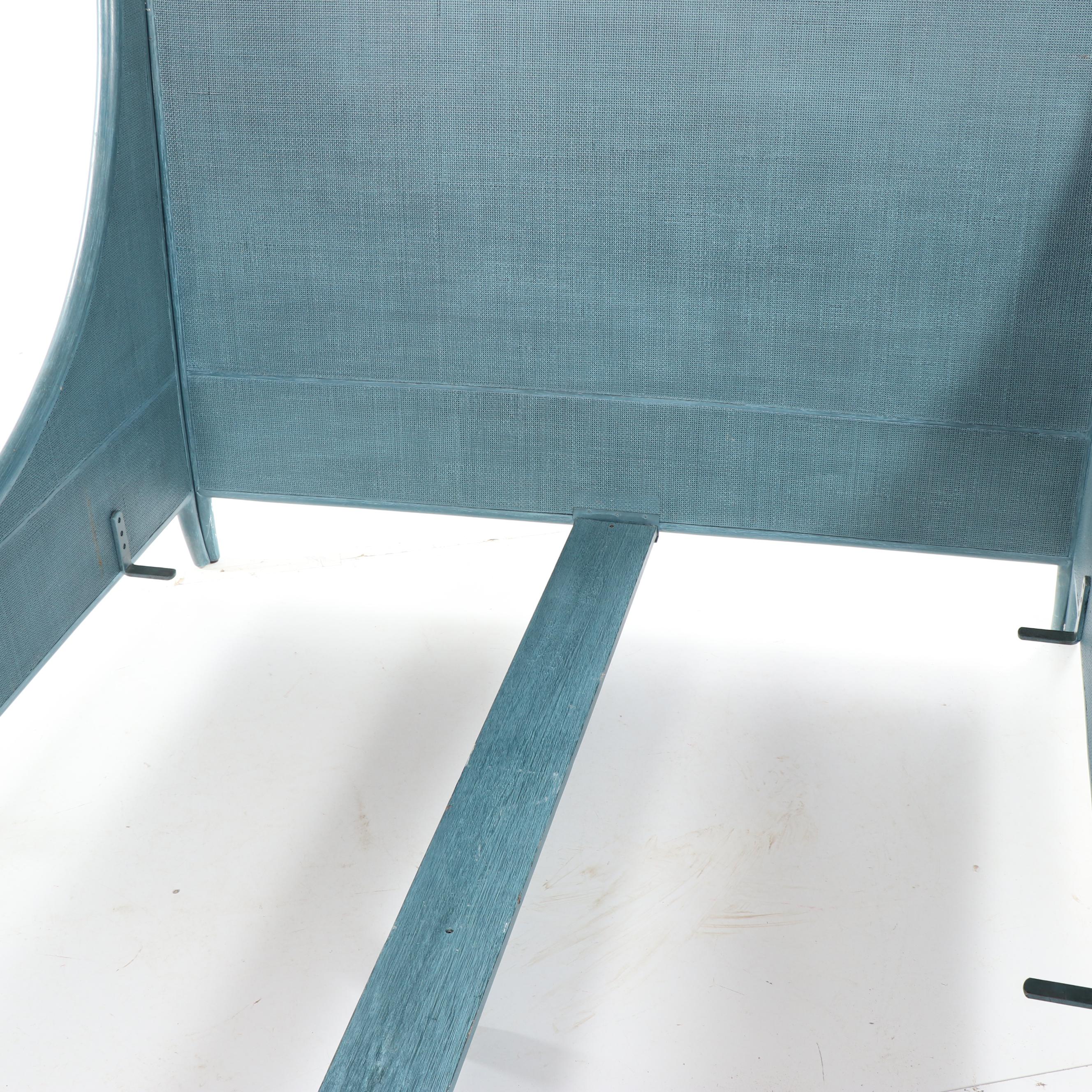 Painted Rattan and Cane Bed Frame by Barbara Barry for McGuire Furniture, 21C