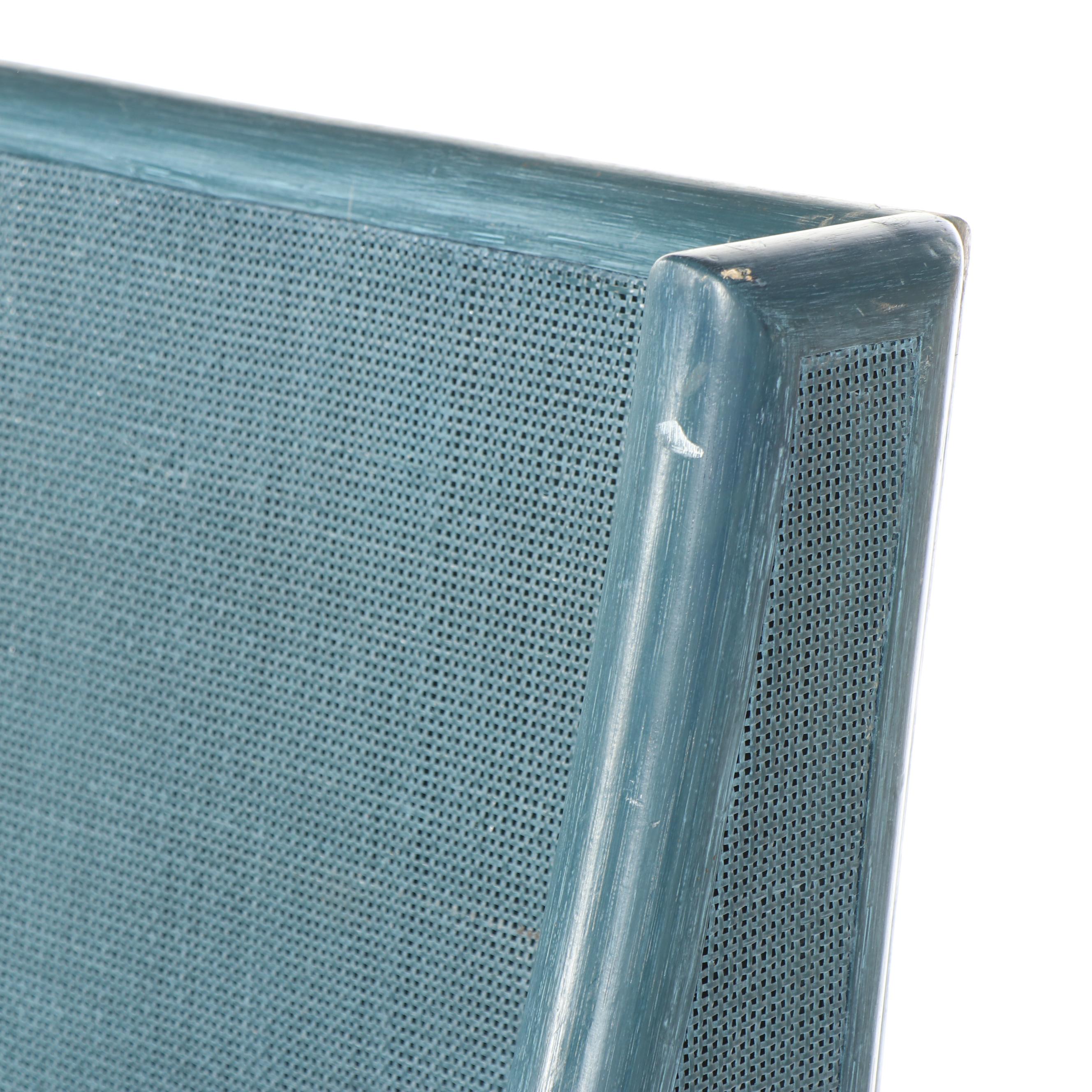 Painted Rattan and Cane Bed Frame by Barbara Barry for McGuire Furniture, 21C