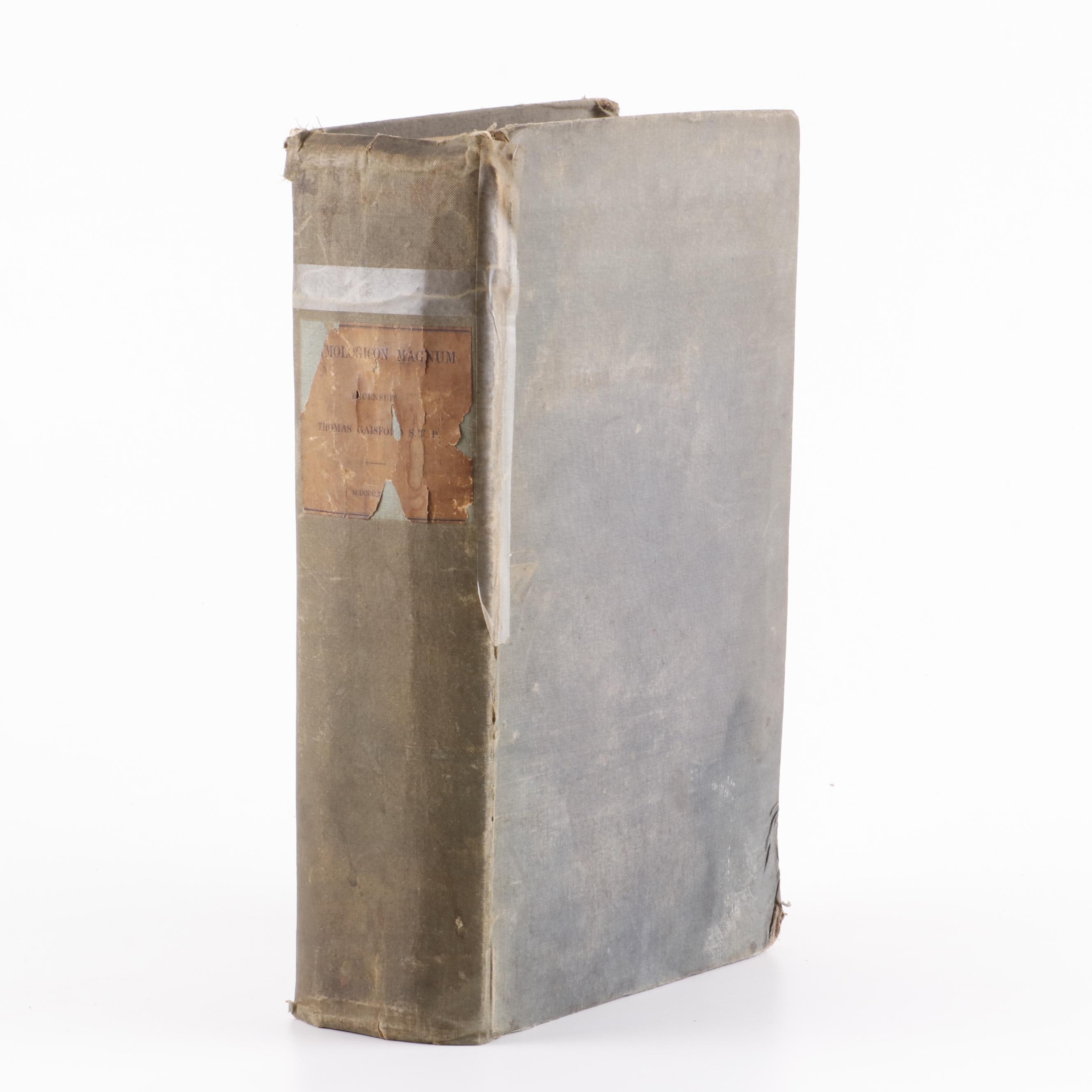 Greek Lexical Encyclopedias in Greek and Latin, 19th Century