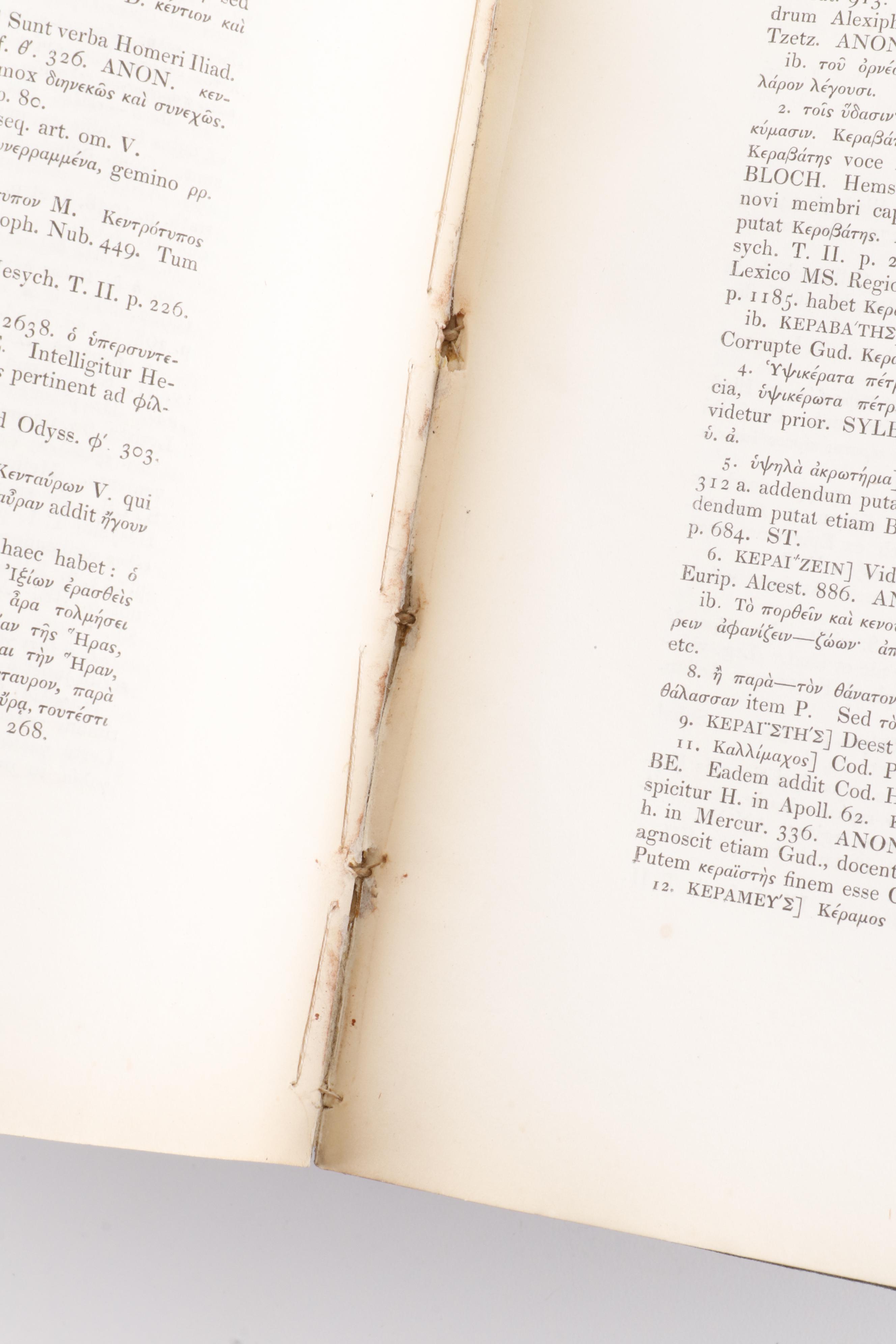 Greek Lexical Encyclopedias in Greek and Latin, 19th Century