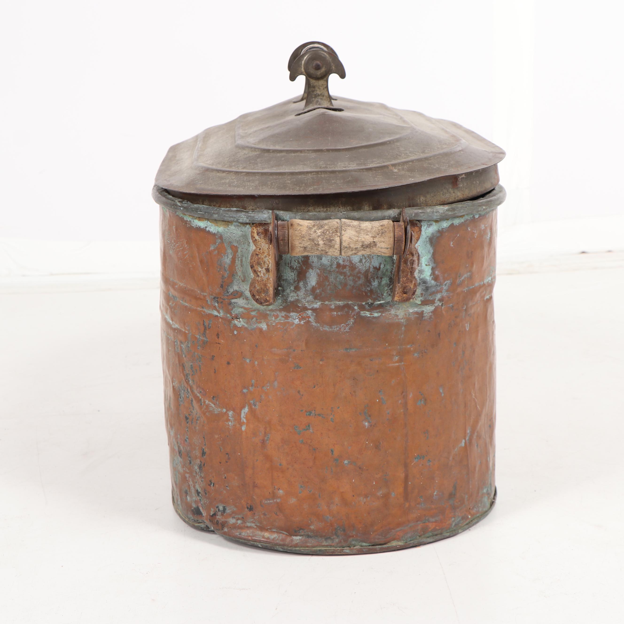 Lidded Copper Boiler, Late 19th to Early 20th Century