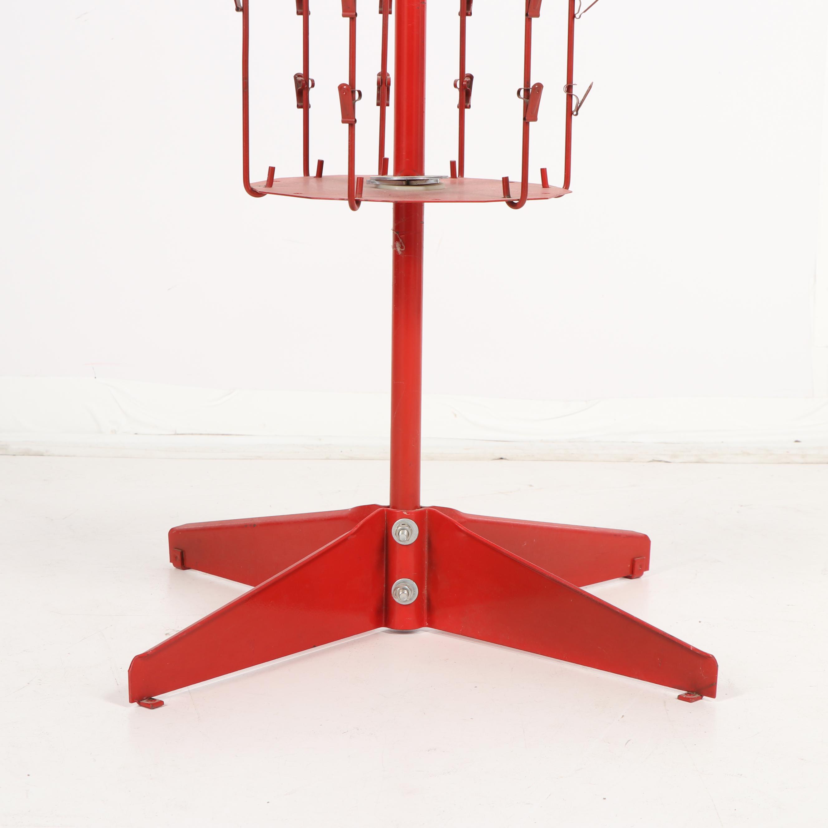 Vintage Tom's Snacks Rotating Retail Display Rack