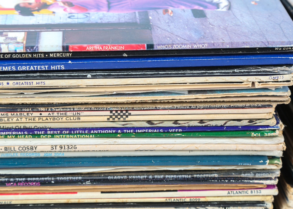 Soul and R&B Vinyl Records Including Micheal Jackson and Aretha Franklin