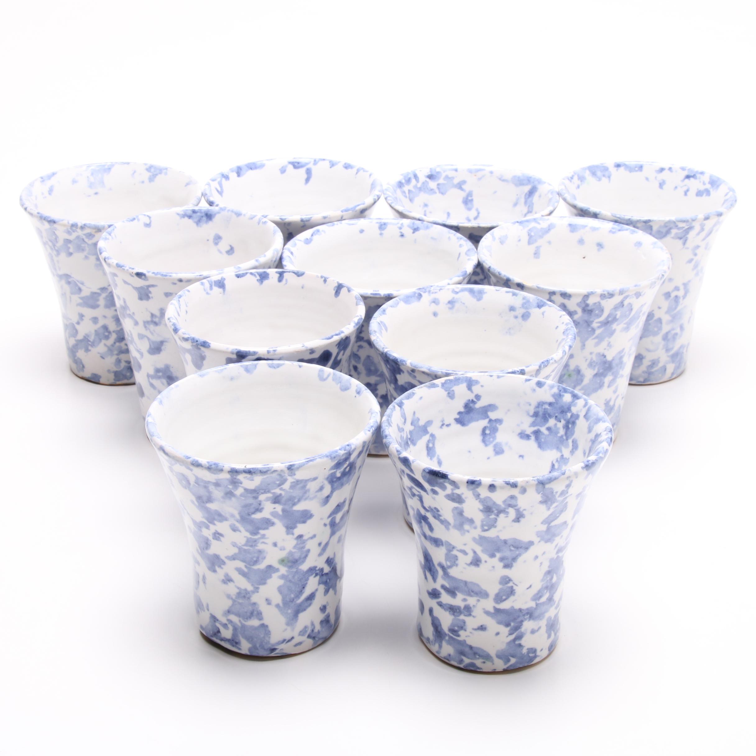 Bybee Pottery Spongeware Serveware and Tableware