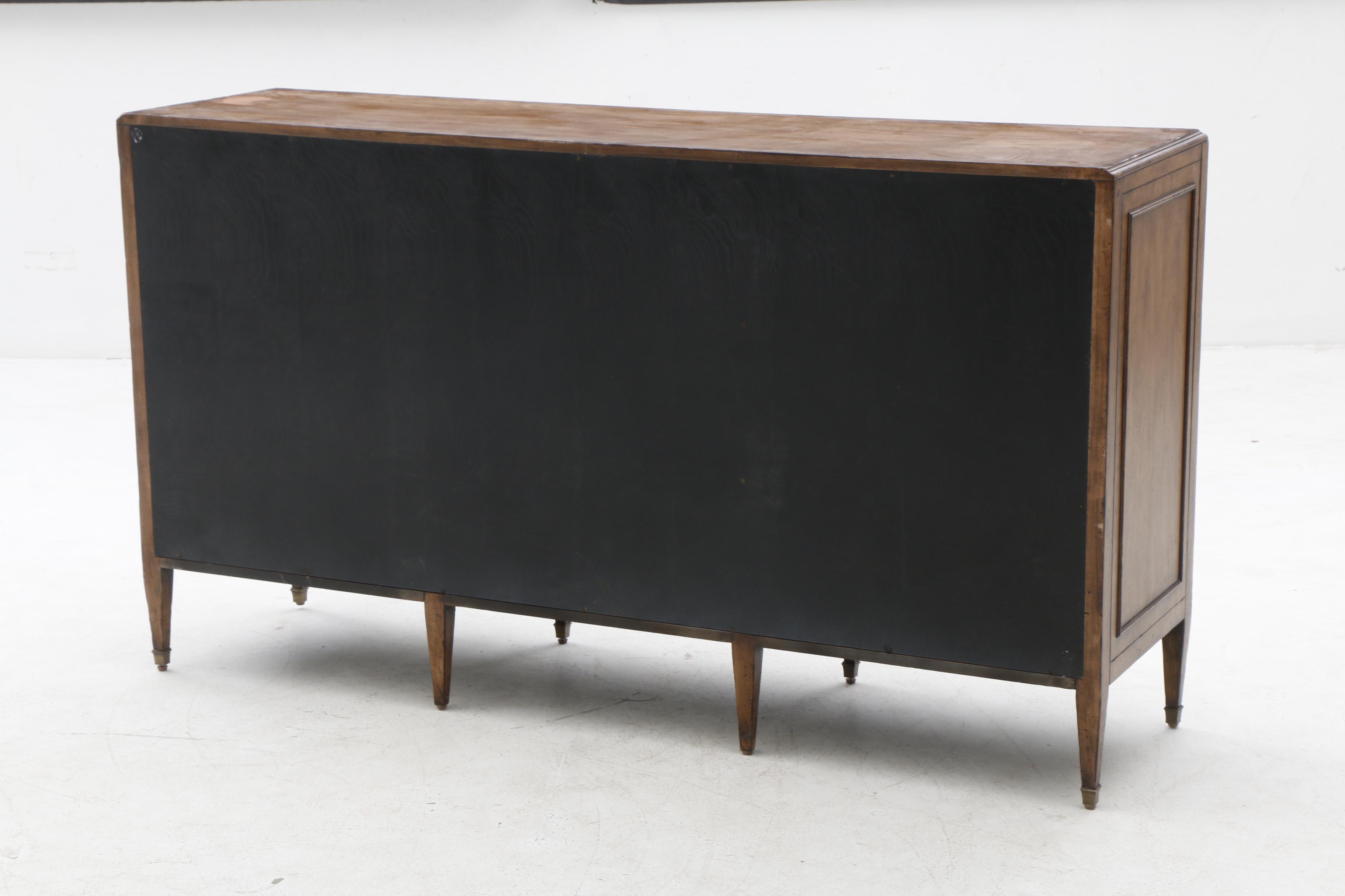 Contemporary Modern Cabinet with Neoclassical Detailing