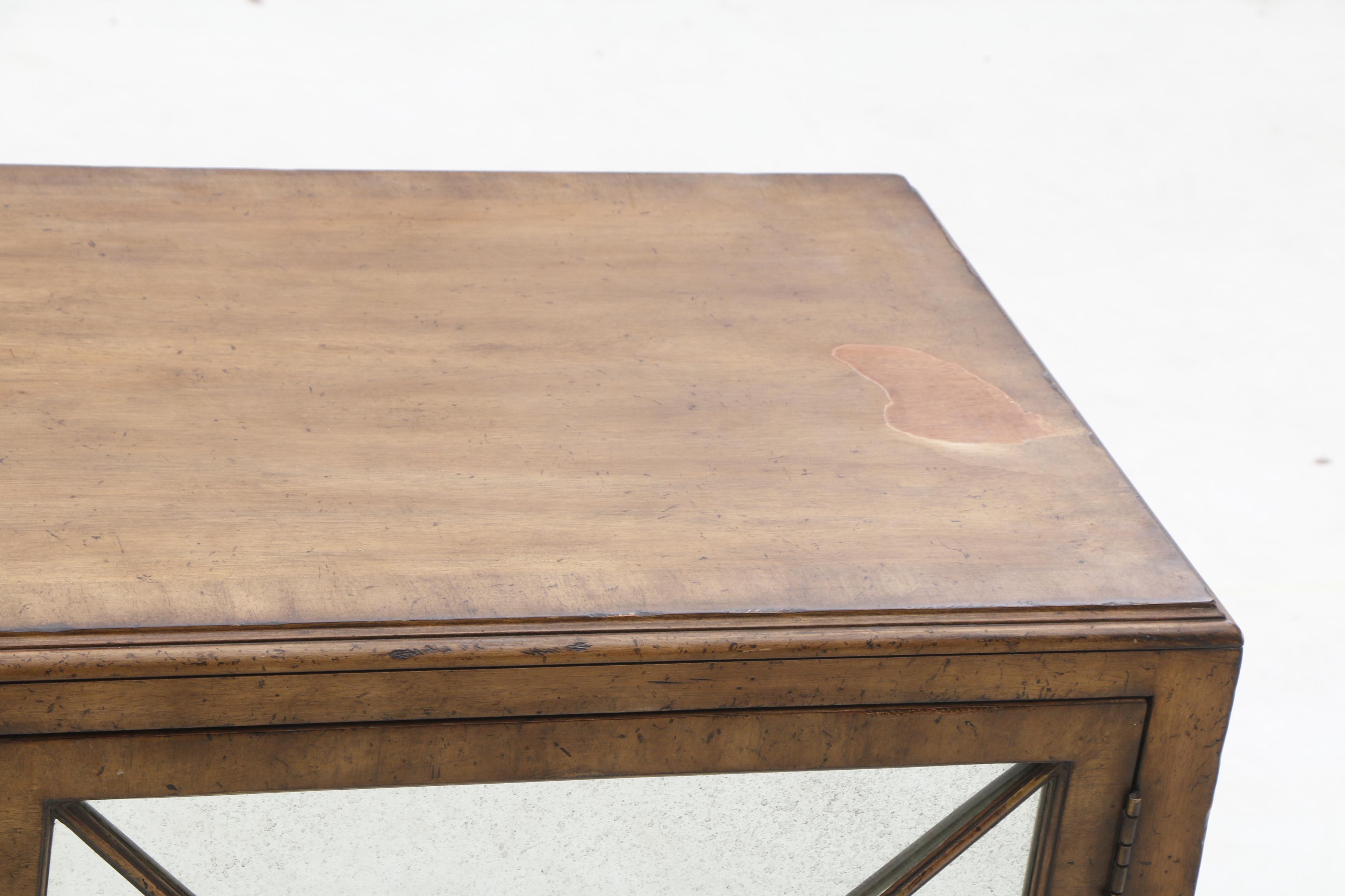 Contemporary Modern Cabinet with Neoclassical Detailing