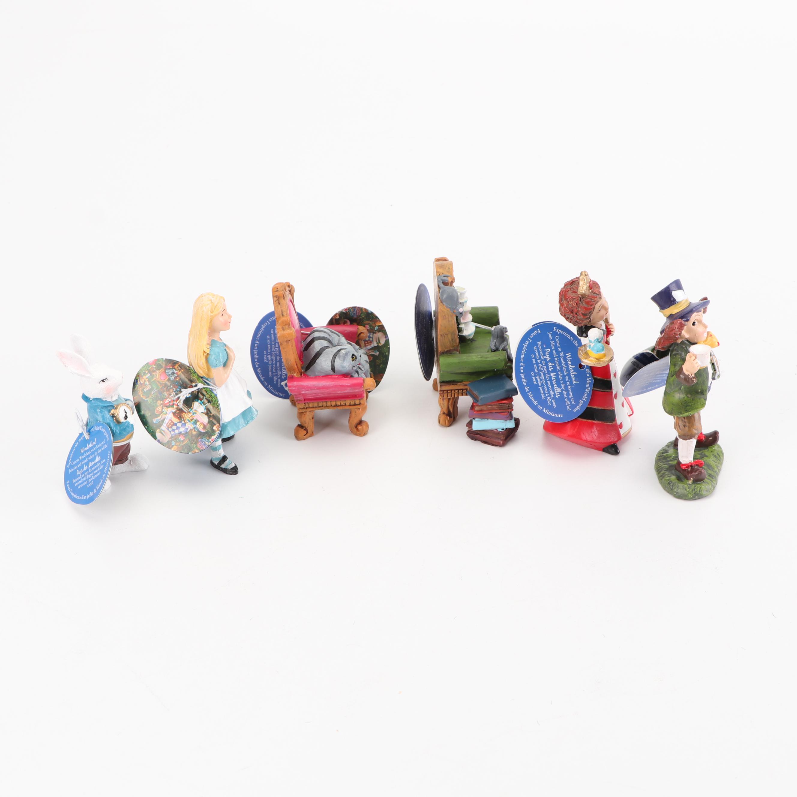 "Alice in Wonderland" Miniature Figurines by Giftcraft