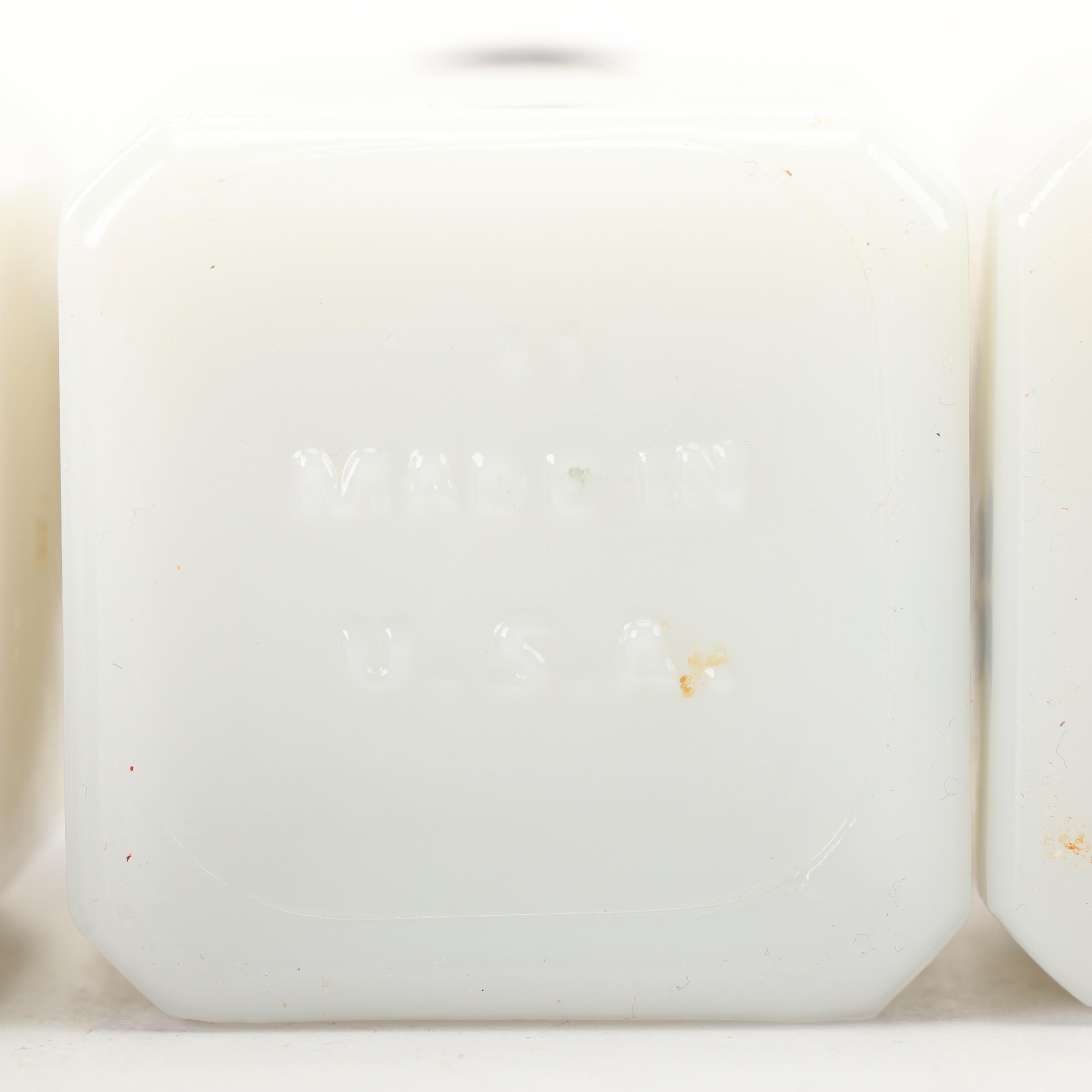 Vintage Kitchen Cook and Serveware including Milk Glass and Enamelware