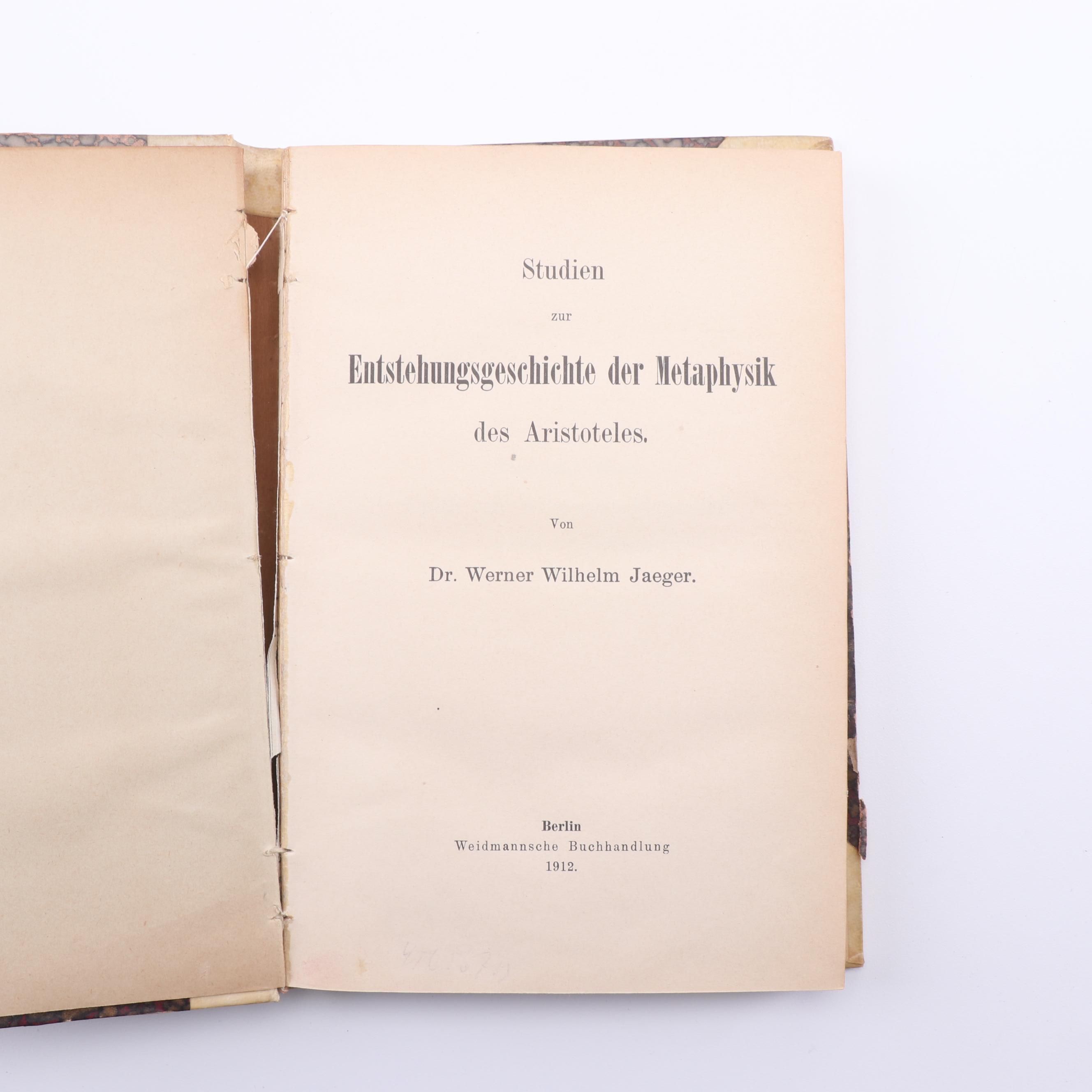 "The Rhetoric of Aristotle" and Other Books in English and German