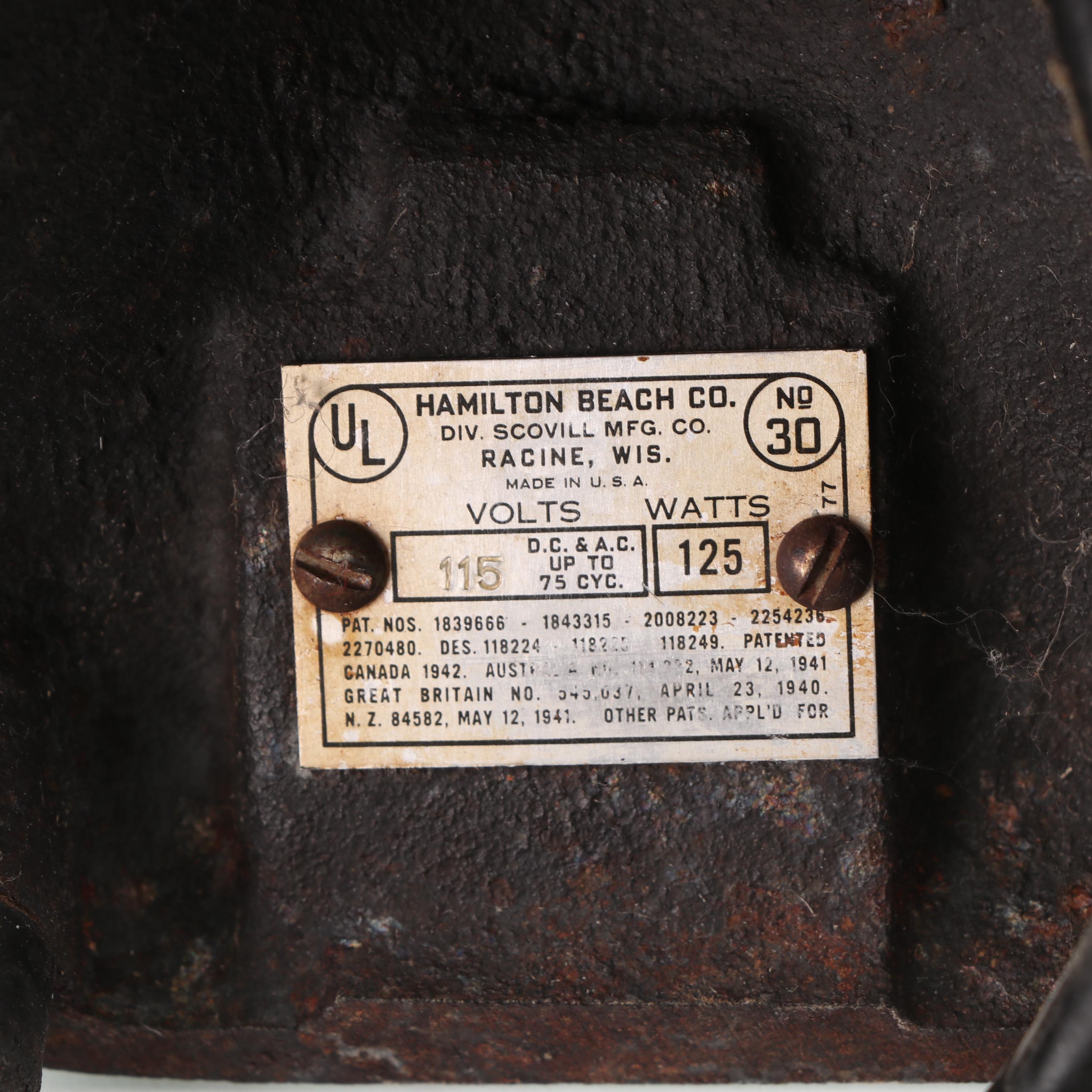 Hamilton Beach DrinkMaster Malt Mixer, Mid-Century