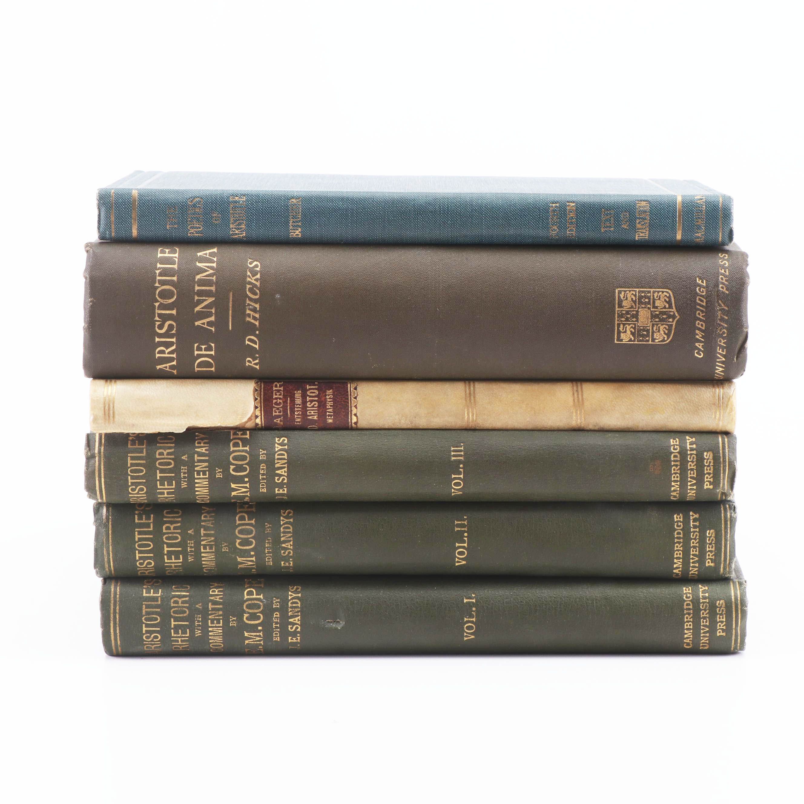 "The Rhetoric of Aristotle" and Other Books in English and German