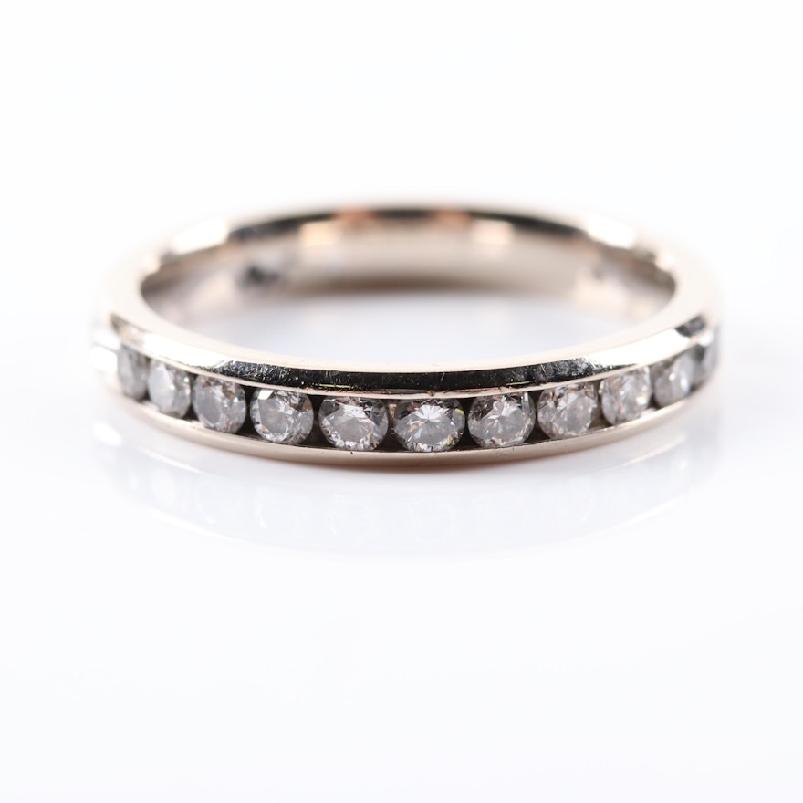 14K White Gold Diamond Ring