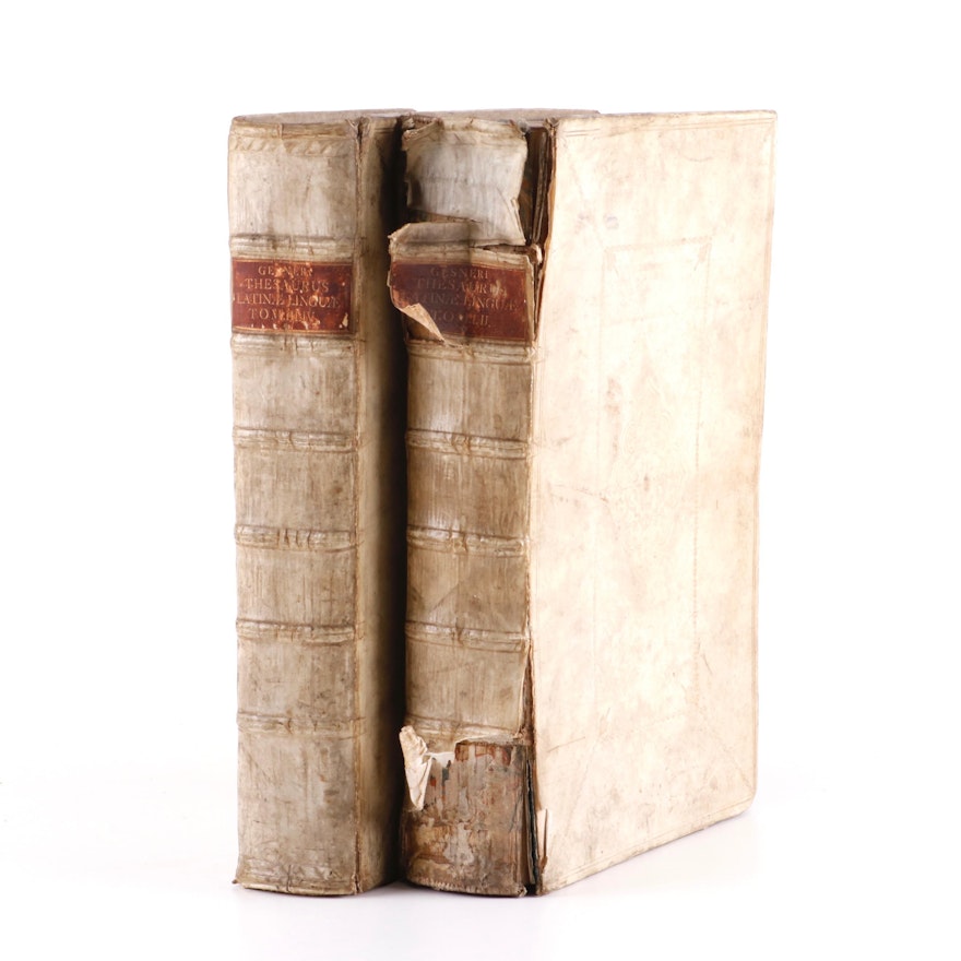 "Novus Linguae Latinae Thesaurus" Volumes I & III by Jo. Matthias Gesner, 1749