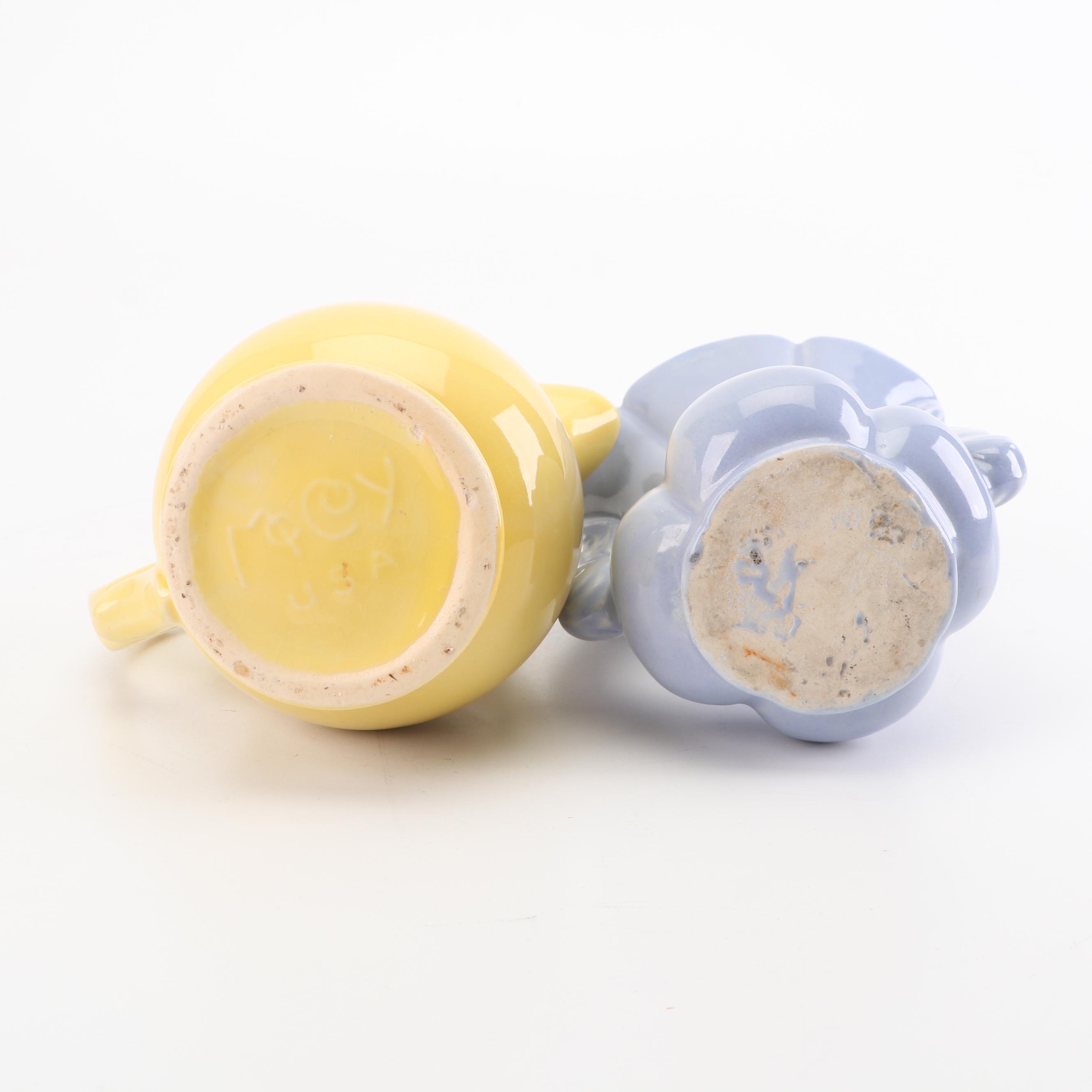 McCoy, Hull, Edwin M. Knowles, and Cleminsons Ceramic Pieces, Mid-Century