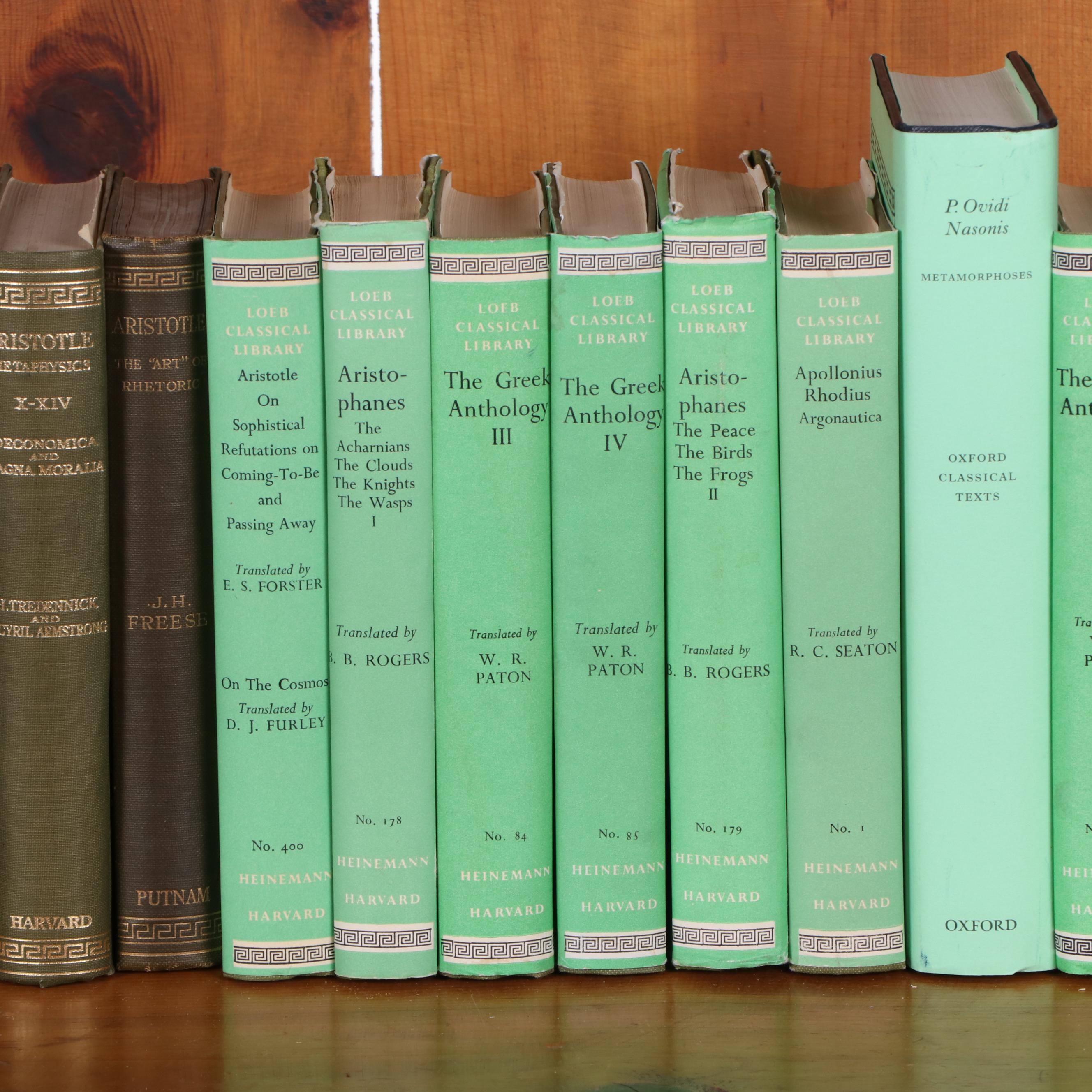 Loeb Classical Library Books and Oxford Classical Texts in Latin