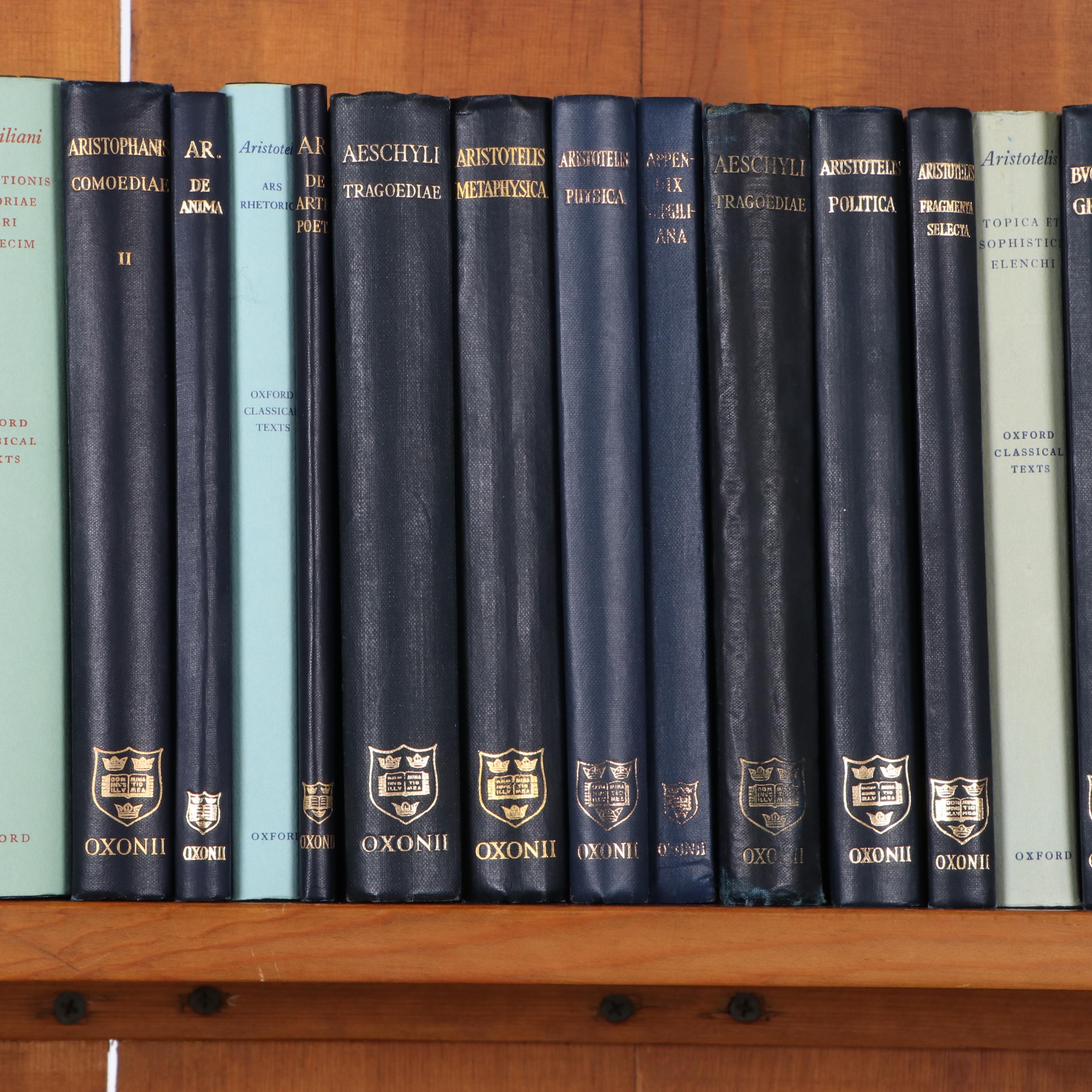 Loeb Classical Library Books and Oxford Classical Texts in Latin