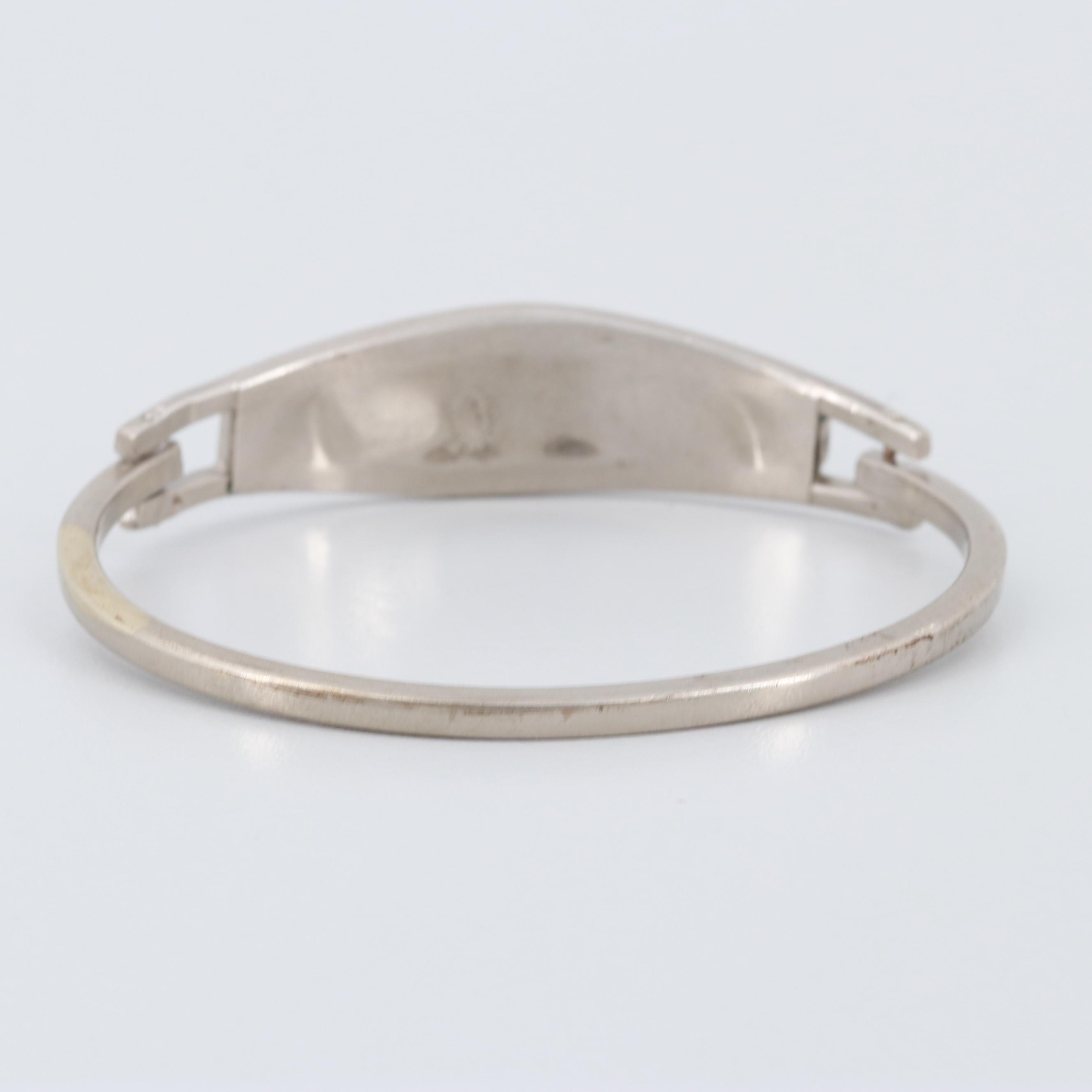 Gold Tone Mother of Pearl and Resin Bracelet