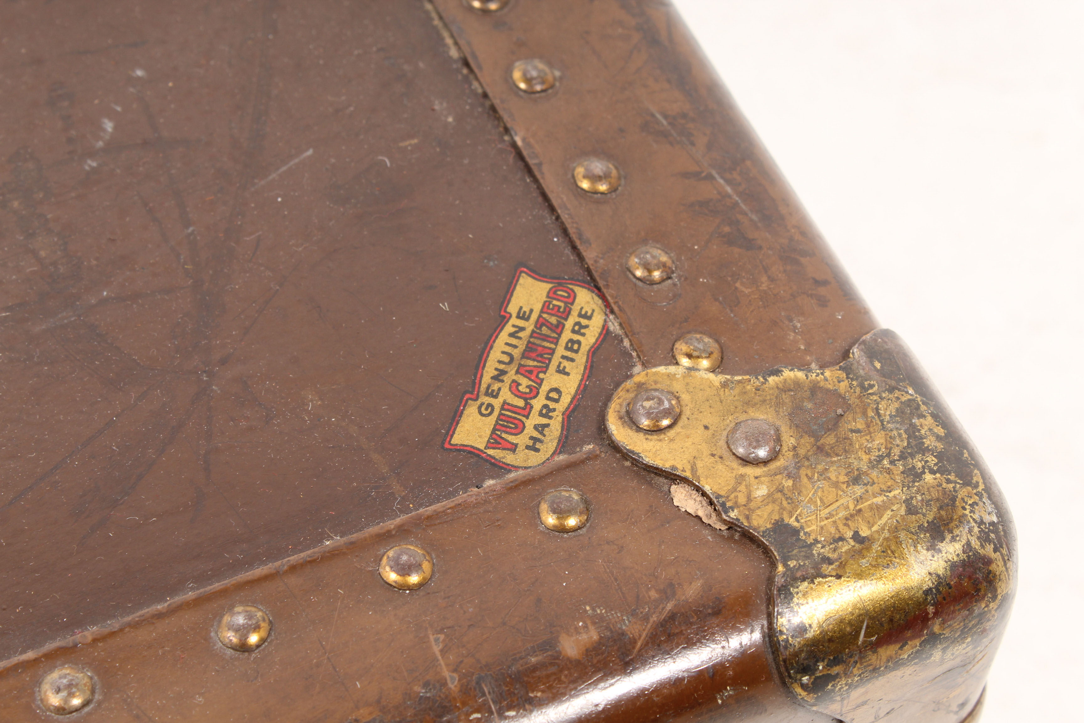 Vintage R.H. Macy Metal Steamer Trunk