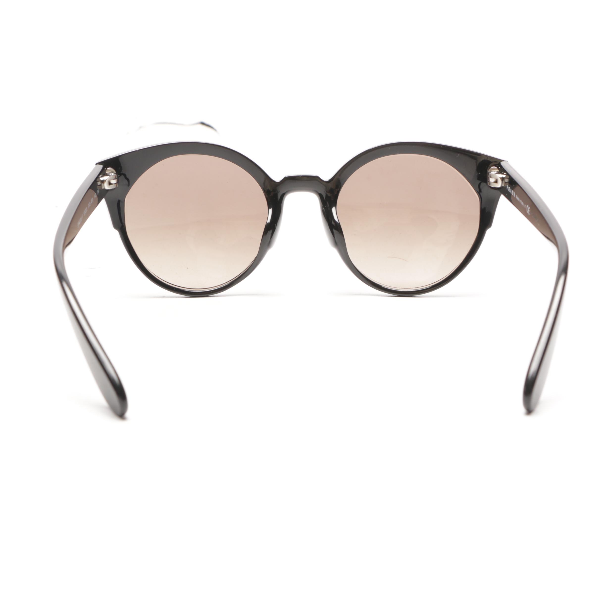 Prada Colorblock Cat Eye Sunglasses with Case