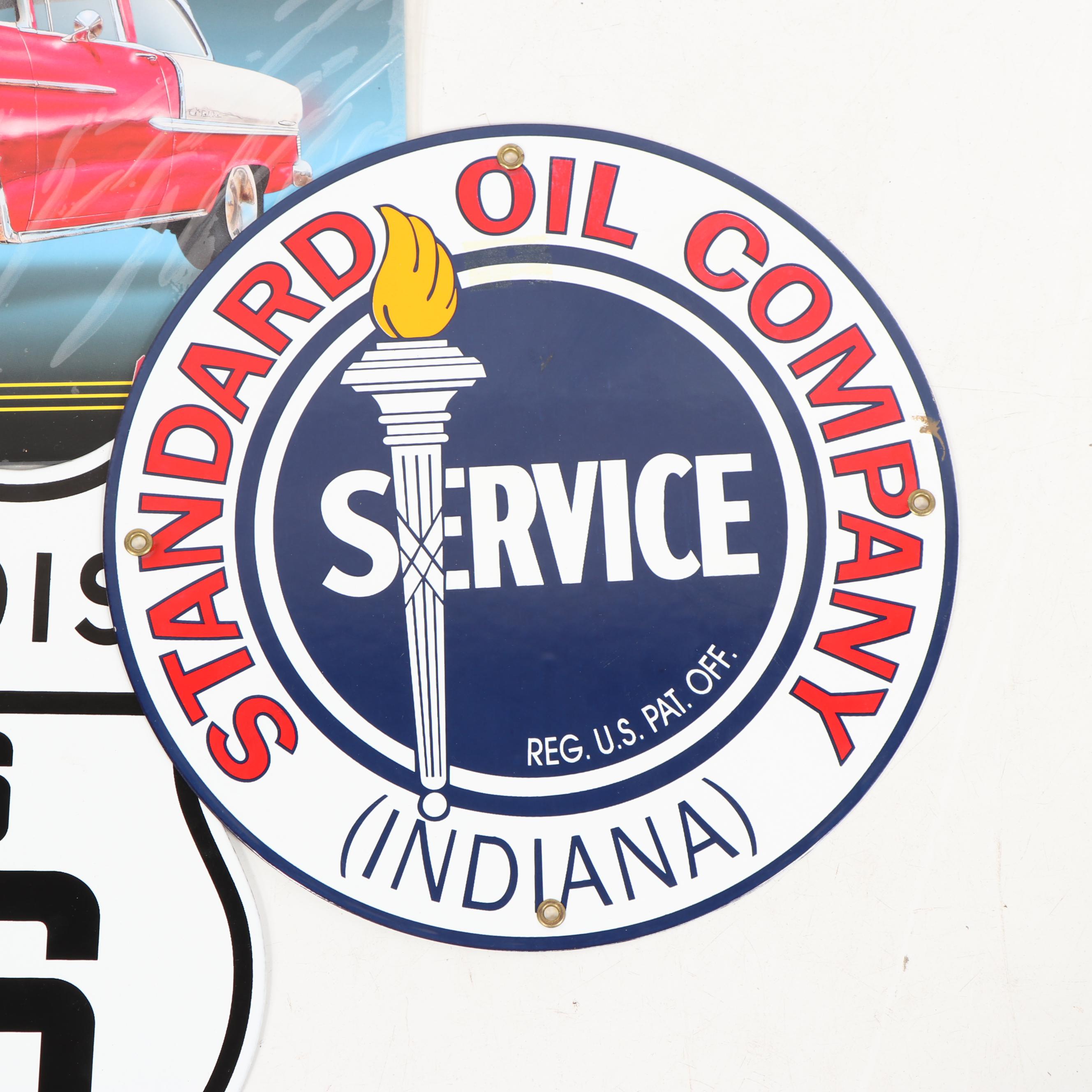 Reproduction Metal Automotive and Advertising Signs