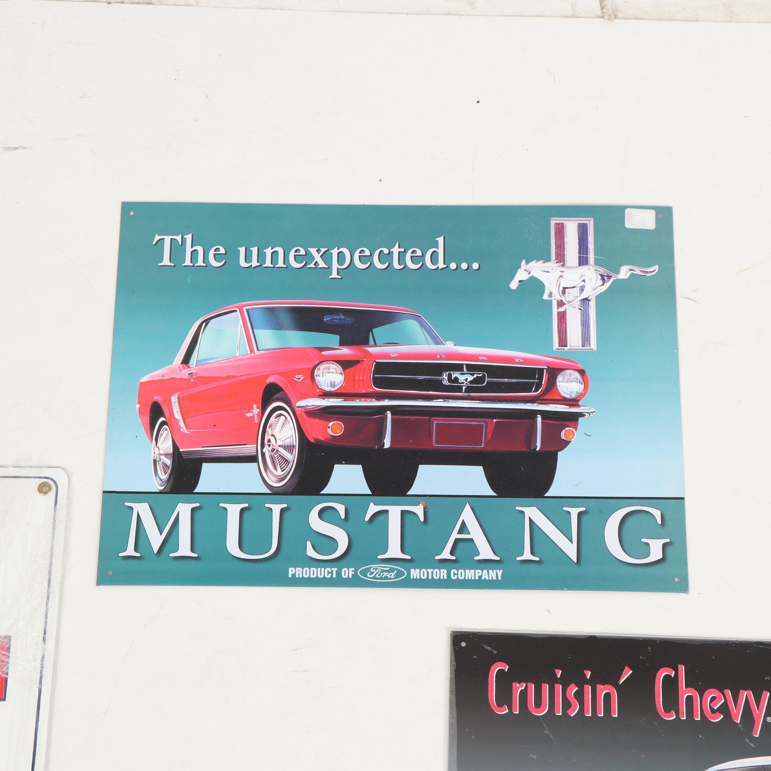 Reproduction Metal Automotive and Advertising Signs