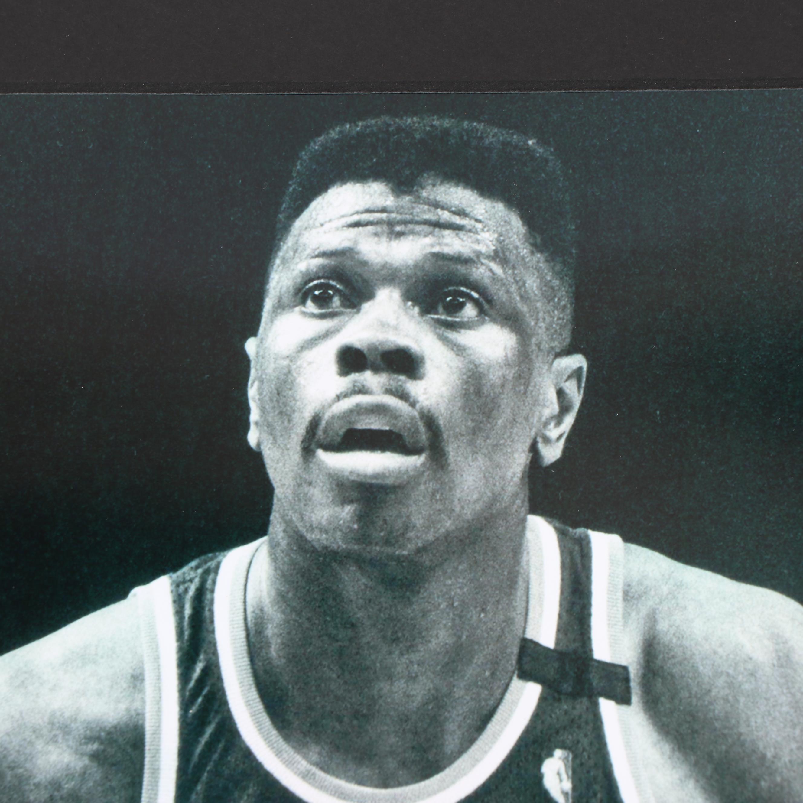 Patrick Ewing Autograph with Photo - Steiner COA