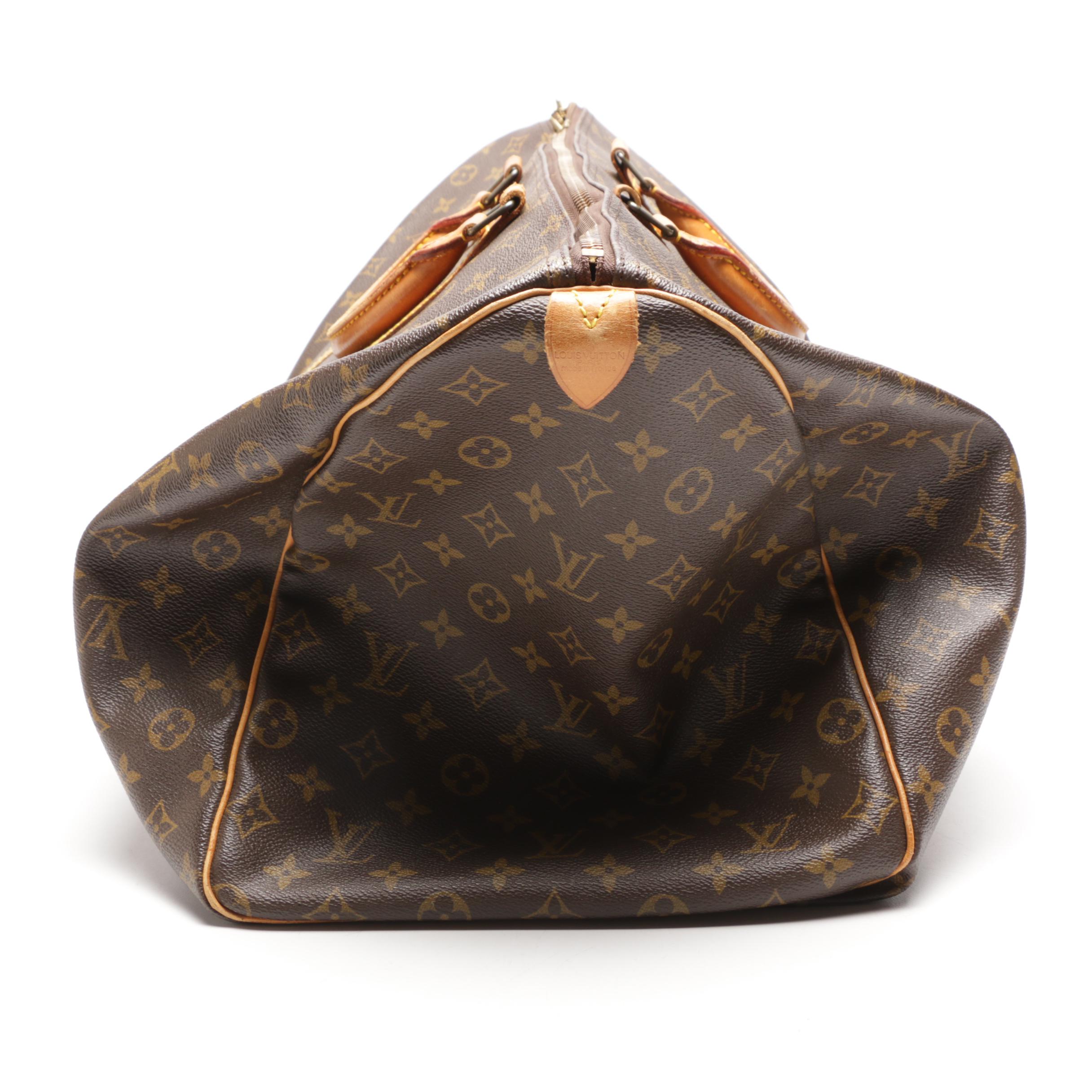 1983 Louis Vuitton Monogram Canvas Keepall 60 Duffel Bag, Made in France