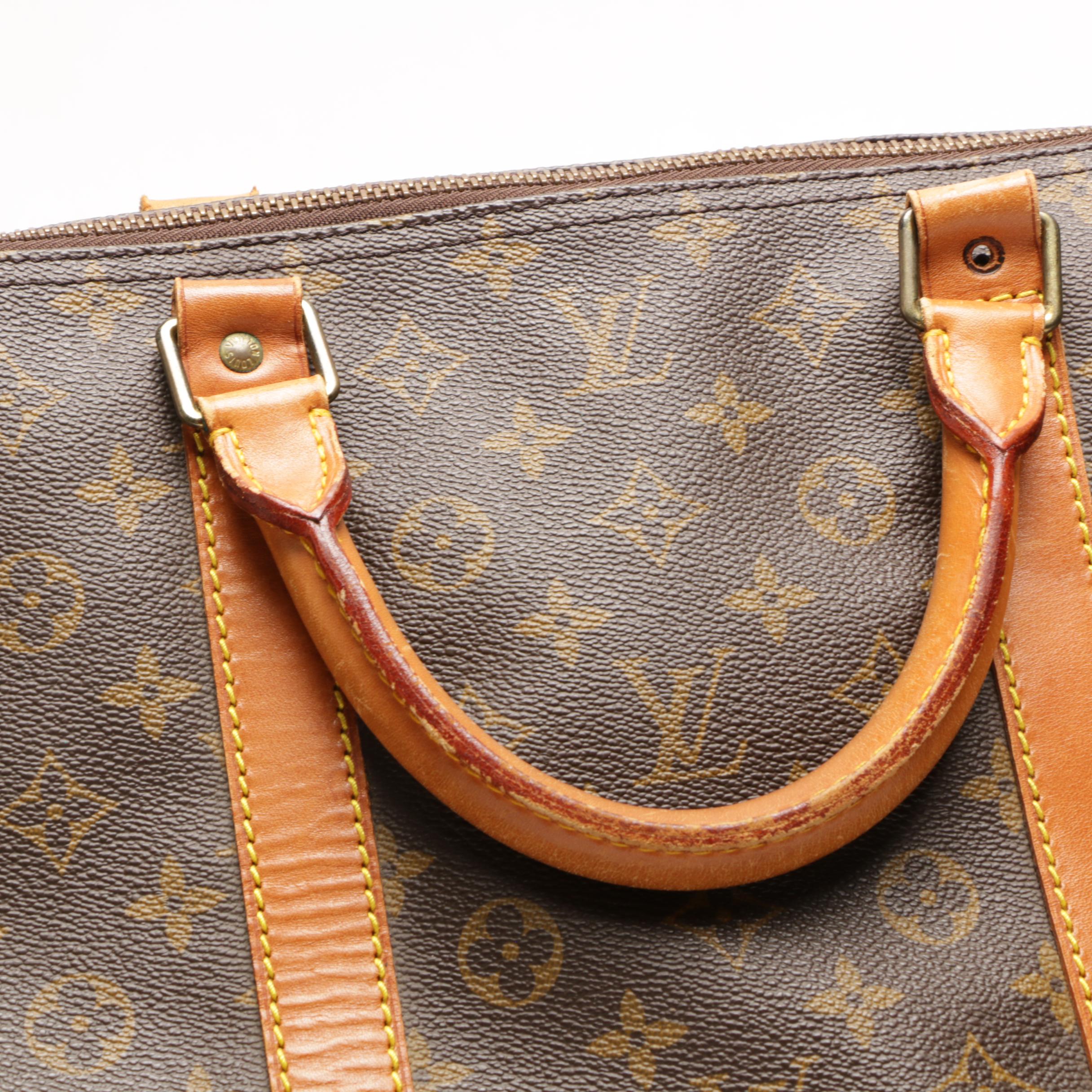1983 Louis Vuitton Monogram Canvas Keepall 60 Duffel Bag, Made in France