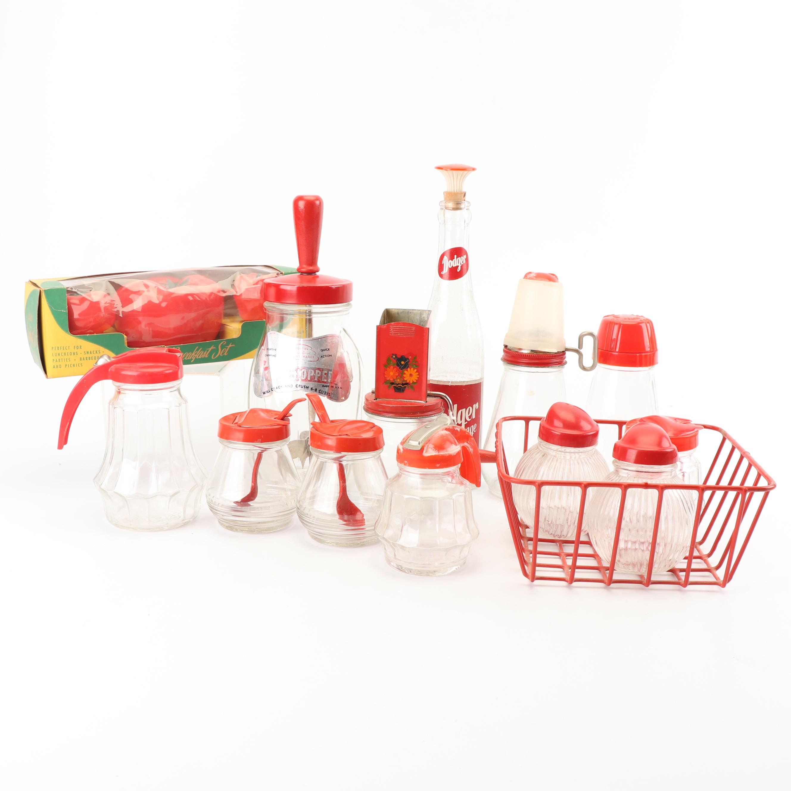 Hazel-Atlas and Federal Practical Housewares Kitchen Accessories, Mid-Century