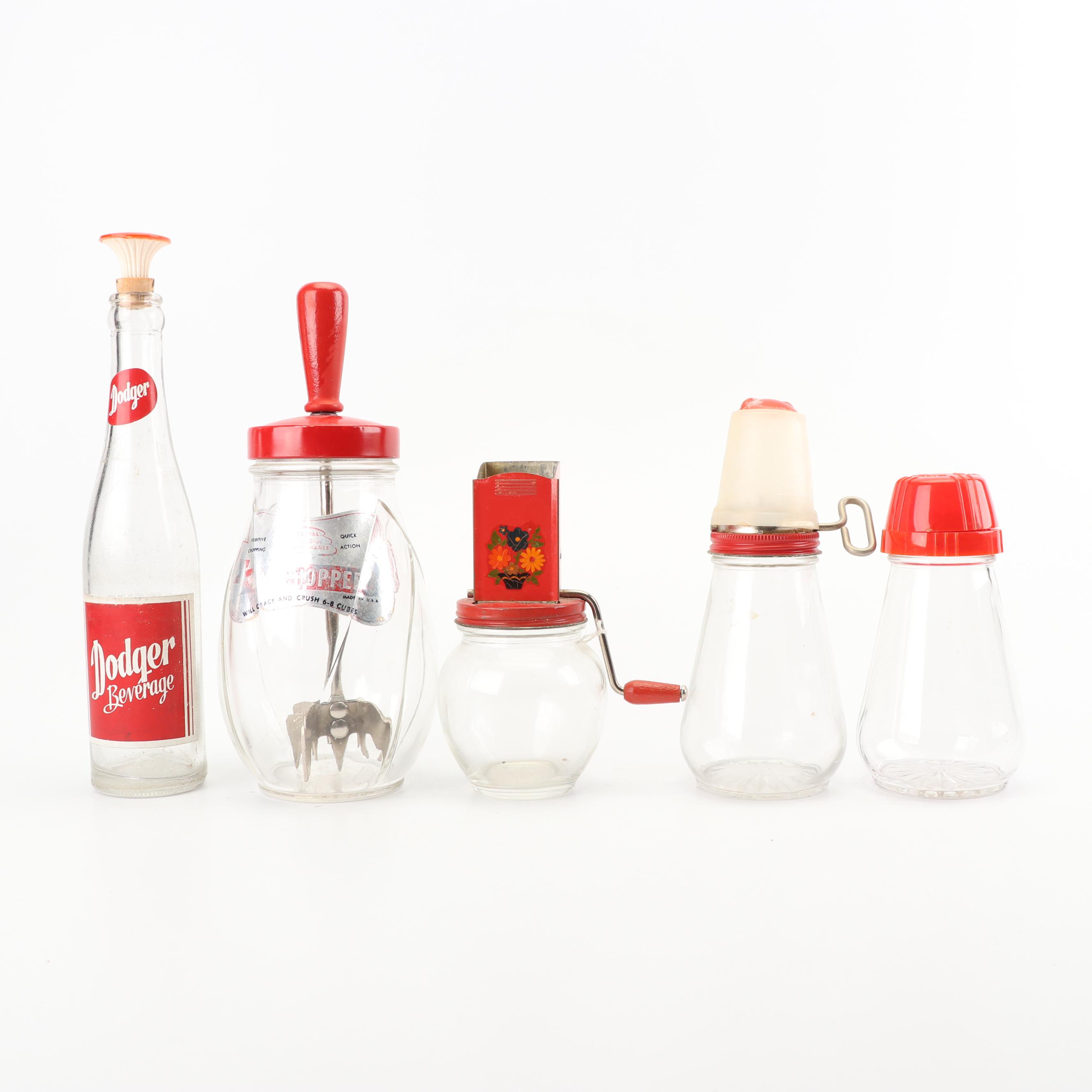 Hazel-Atlas and Federal Practical Housewares Kitchen Accessories, Mid-Century