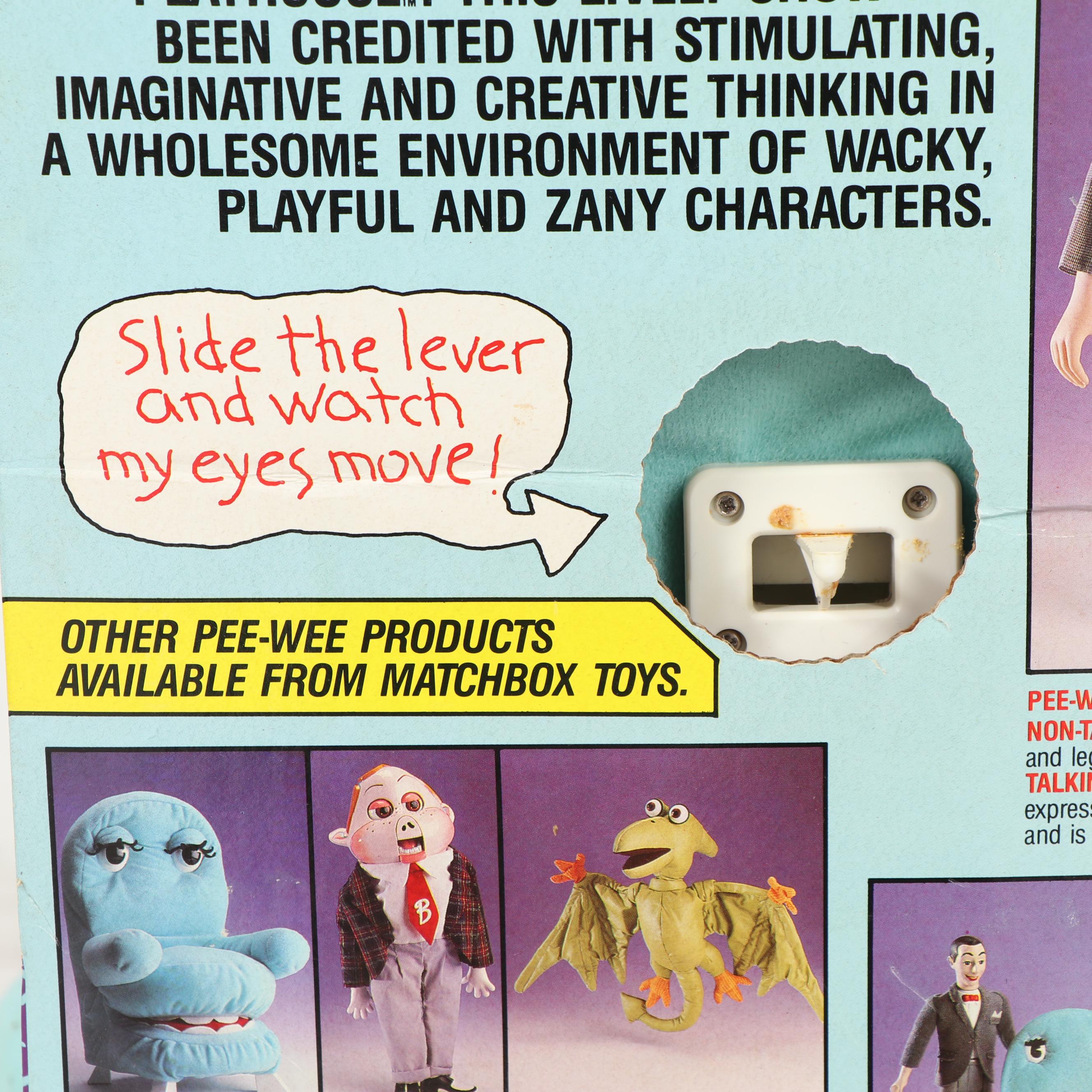 Matchbox "Pee-Wee's Playhouse" Talking Plush Toys and Figural Watch
