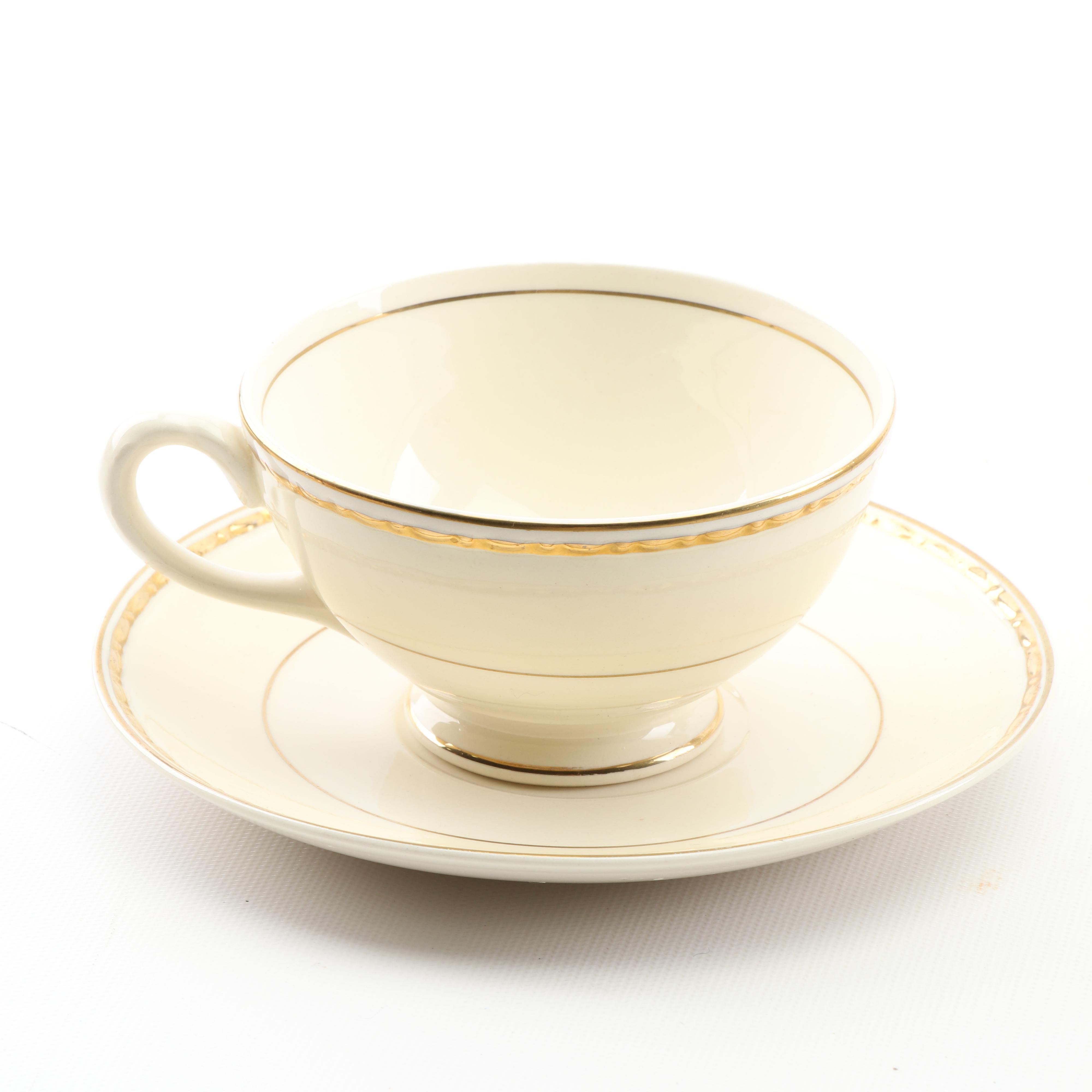 Homer Laughlin "Viceroy" Eggshell Georgian China Dinnerware, Circa 1940s